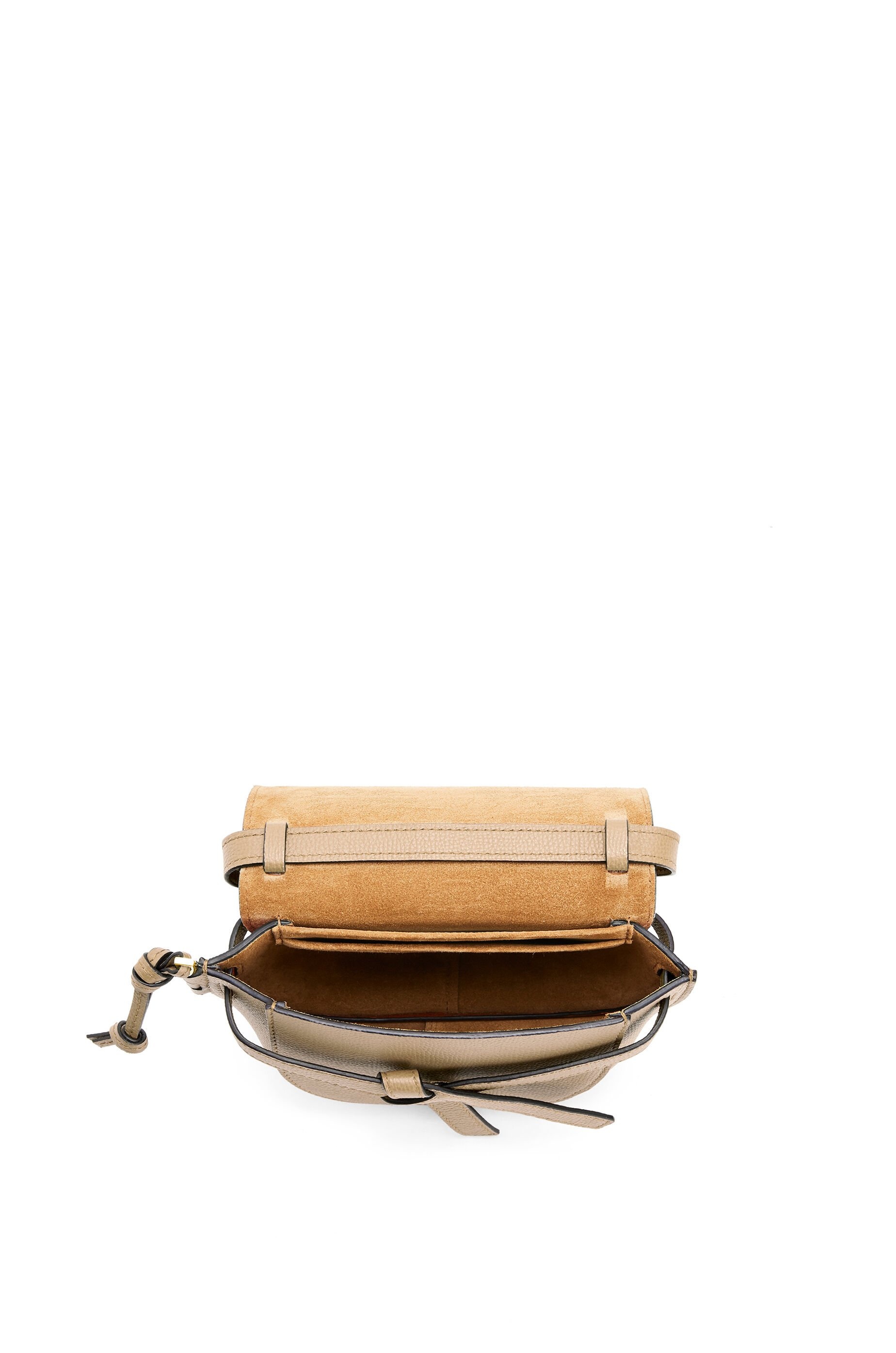 Mini Gate dual bag in pebble grain calfskin - 7