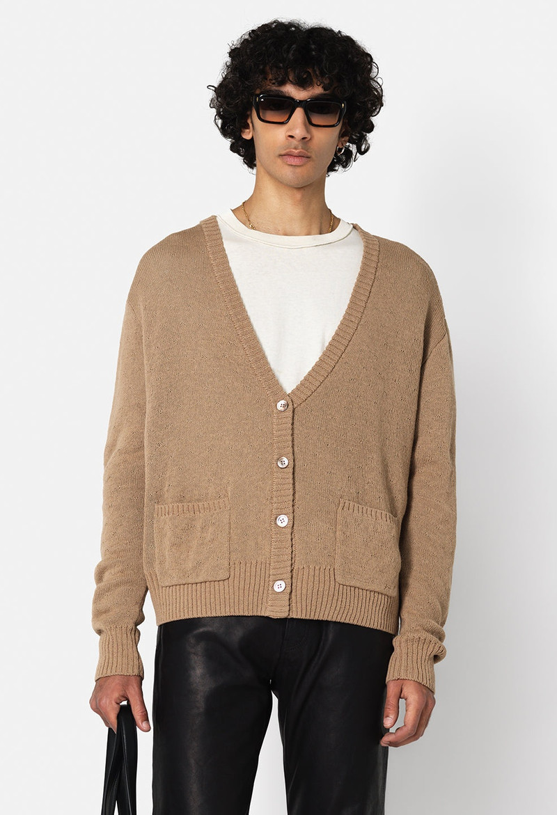 HIGH TWIST WOOL CARDIGAN 1