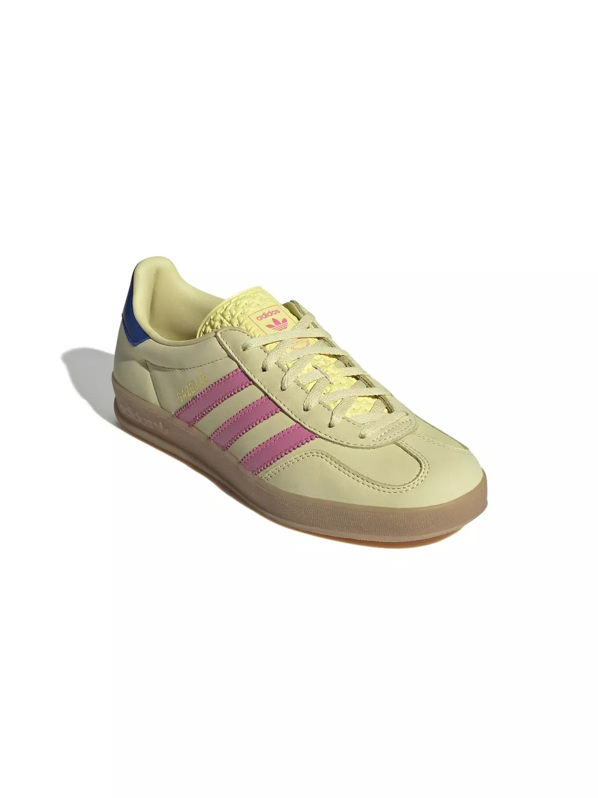 Originals Gazelle "Powder Yellow/Lucid Pink/Team Royal Blue" Women's Shoe - 3