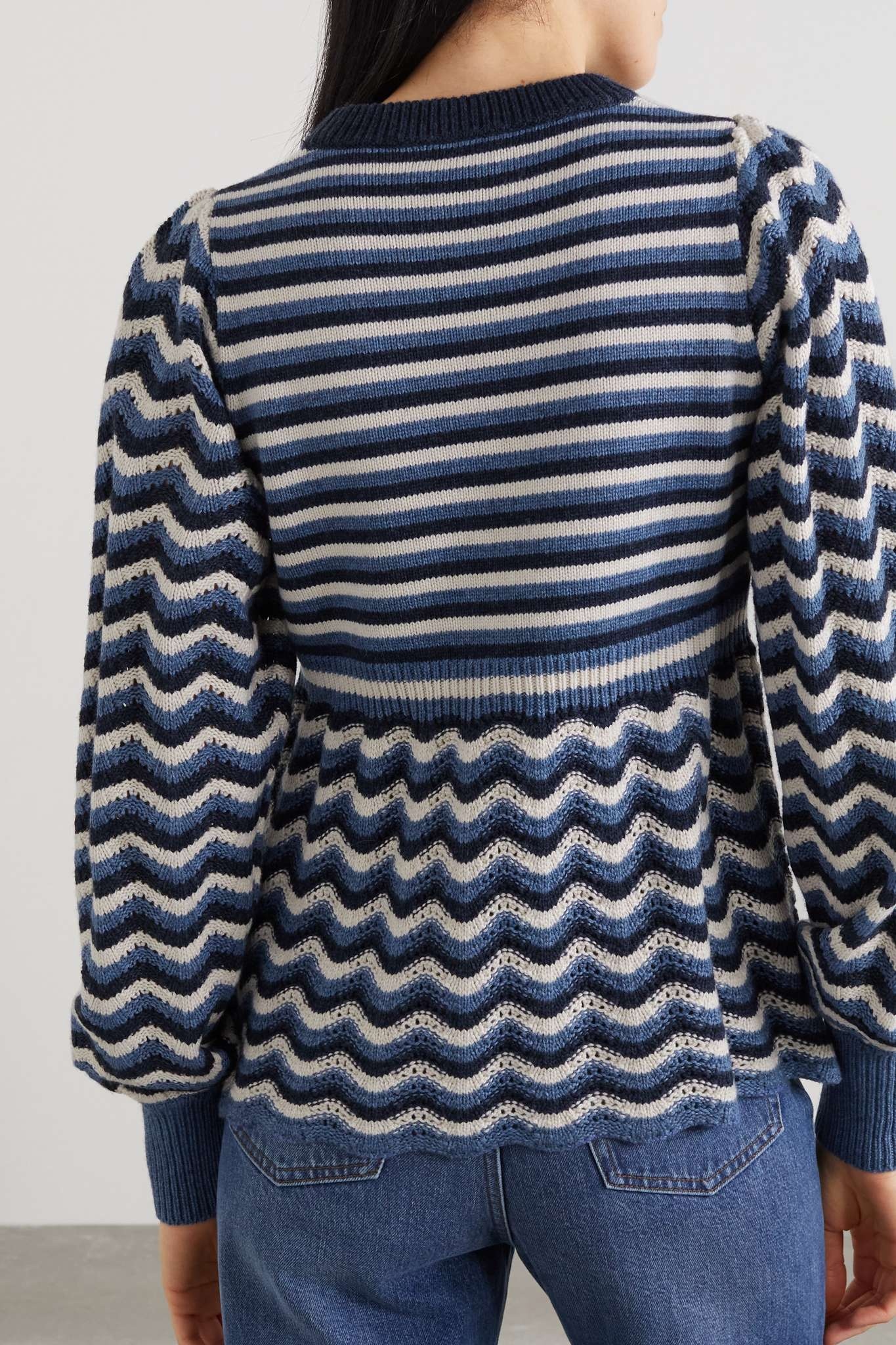 Striped knitted sweater - 4