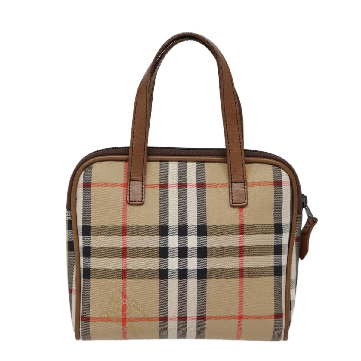 Burberry Nova Check Hand Bag Canvas Beige - 2