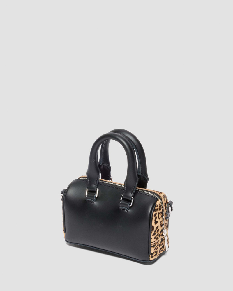 MINI TOP HANDLE BAG Hair On Leopard Print Bag 8