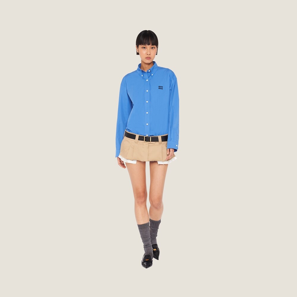 Oversized poplin shirt - 2