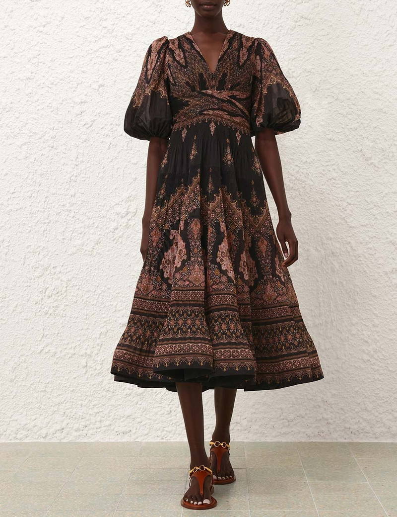Zimmermann PLEATED MIDI DRESS outlook