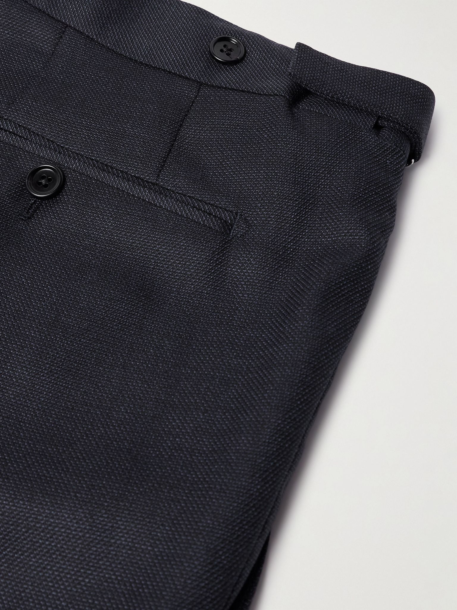 Dyllan Slim-Fit Super 130s Wool Suit Trousers Navy - 5