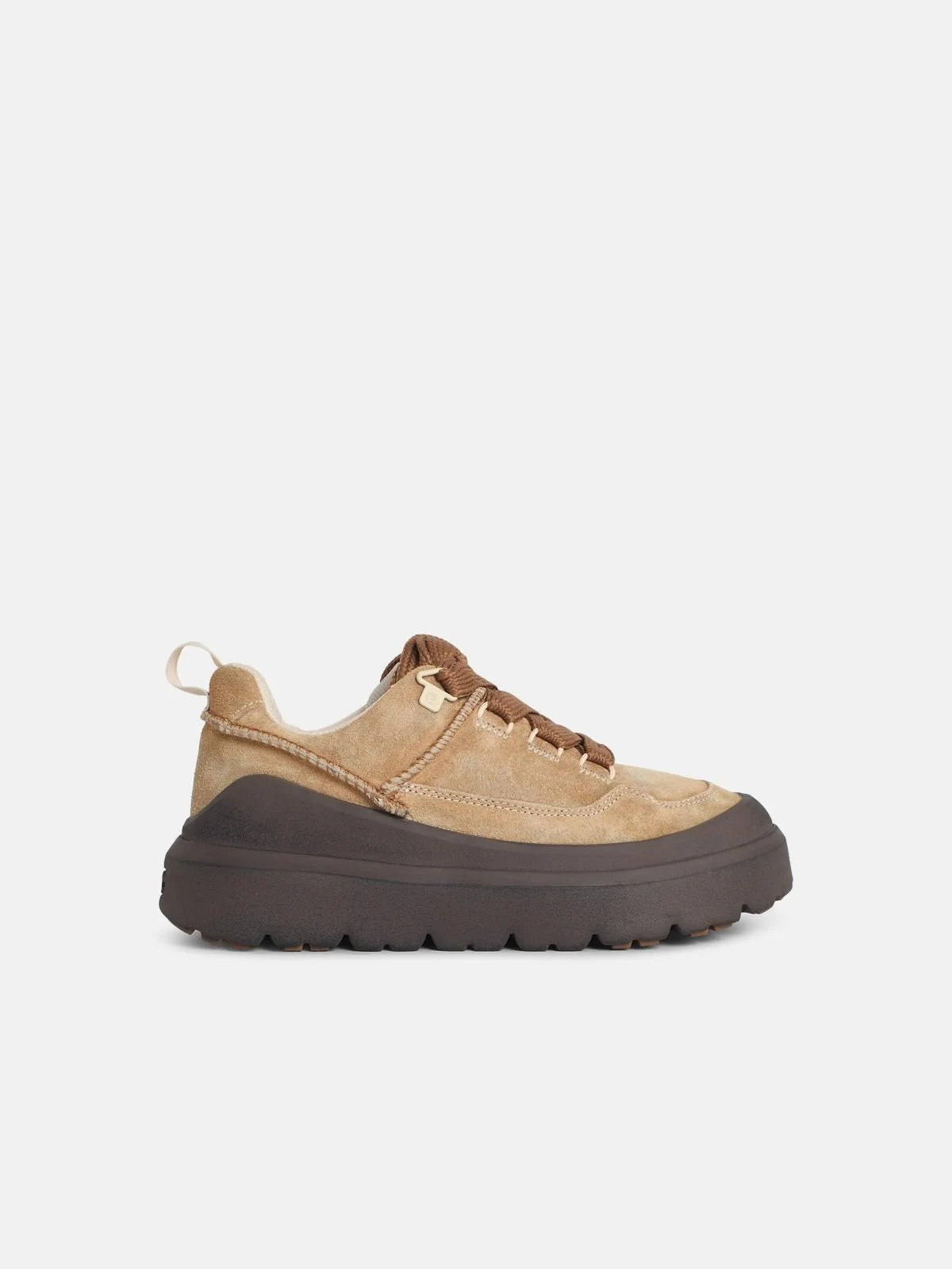 'HERITAGE UTILITY' BROWN SUEDE SNEAKERS - 1