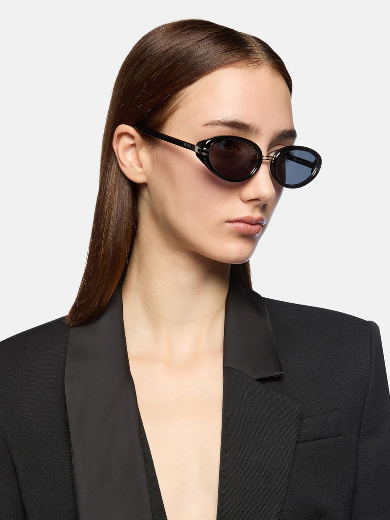 THE ATTICO BLACK AND SILVER SUNGLASSES outlook
