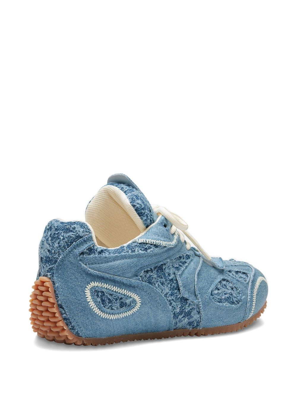 Slow Runner frayed denim low-top sneakers - 3
