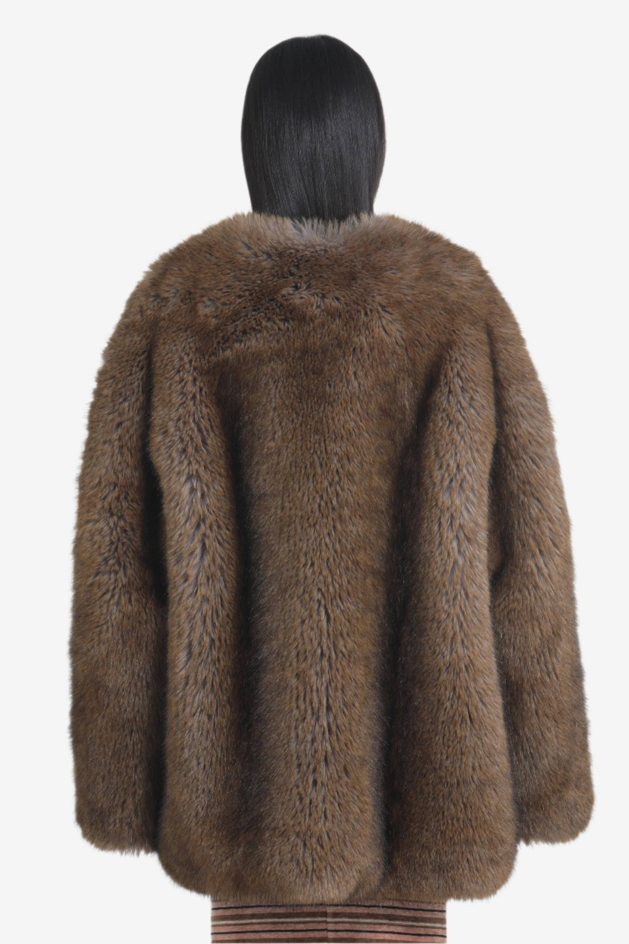 OVERSIZED OPEN FAUX FUR - 2