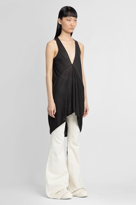 Rick owens drkshdw women's black fogachine island tank - 2