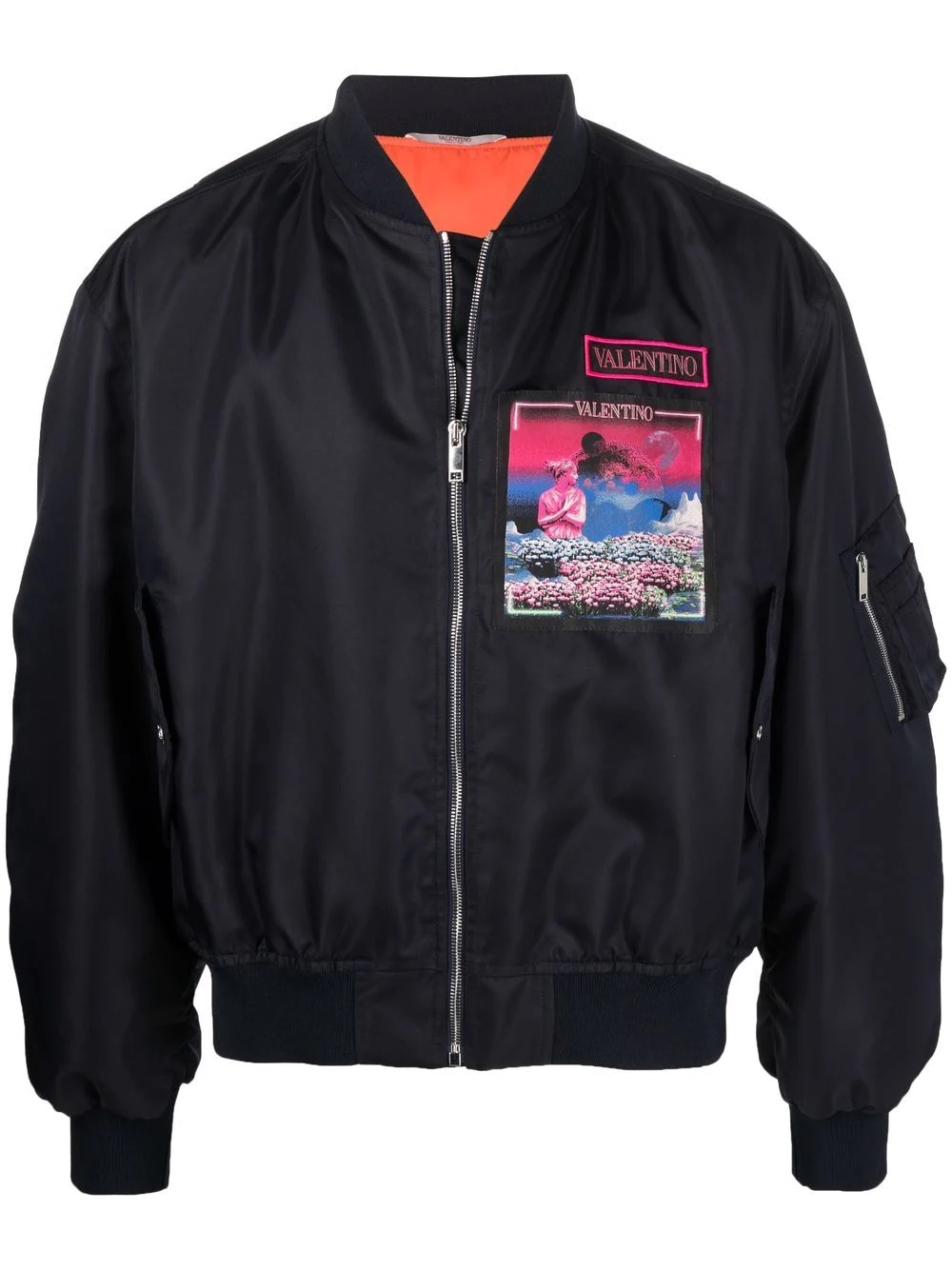 Water Sky zip-up bomber jacket - 1