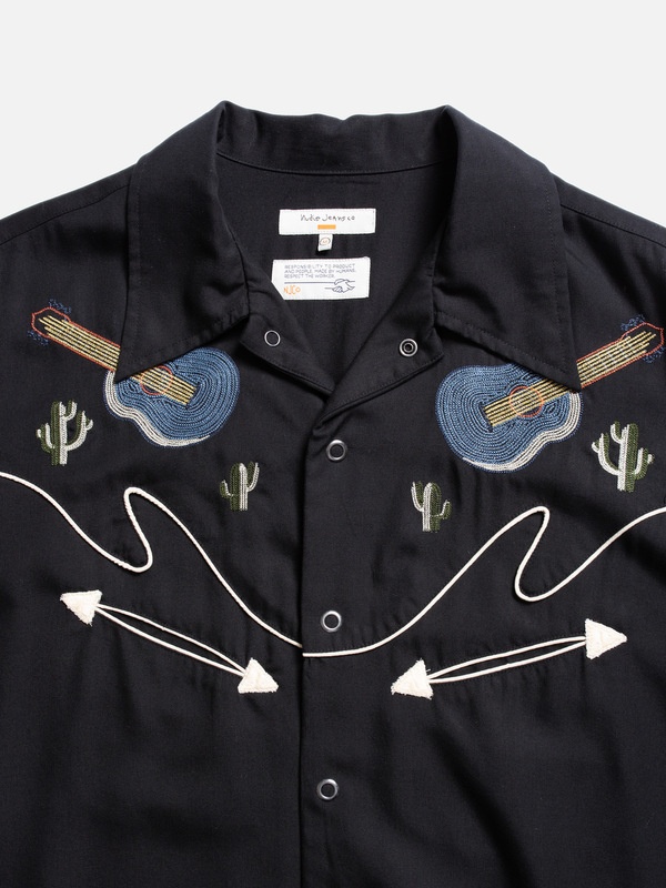 Gonzo Western Guitar Shirt Black - 4