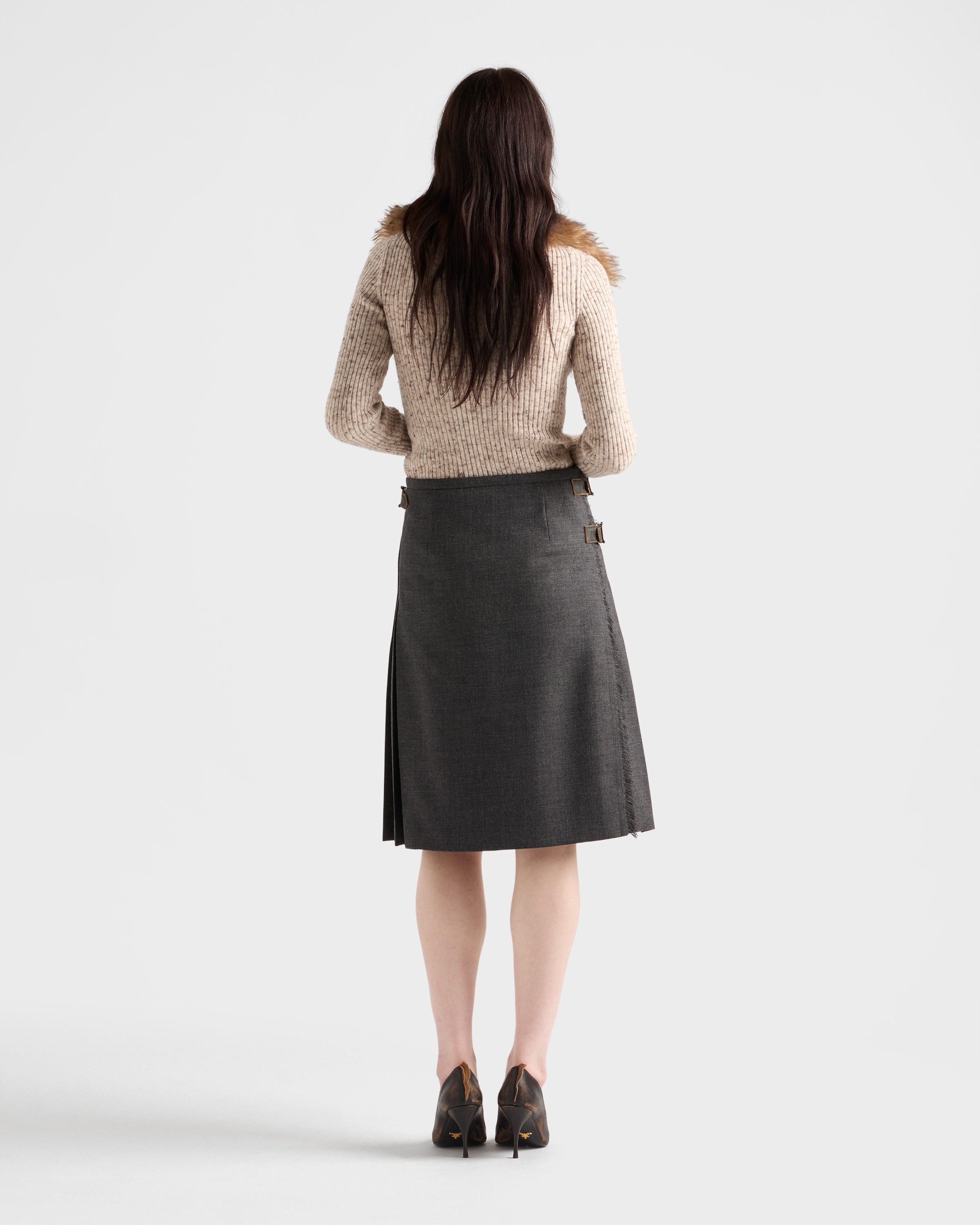 Wool and linen polo sweater - 5