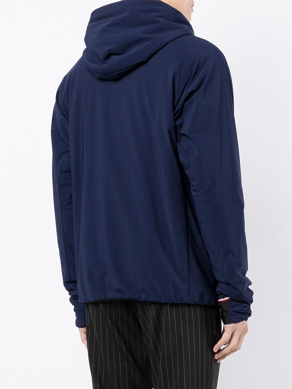 embossed logo hoodie - 4
