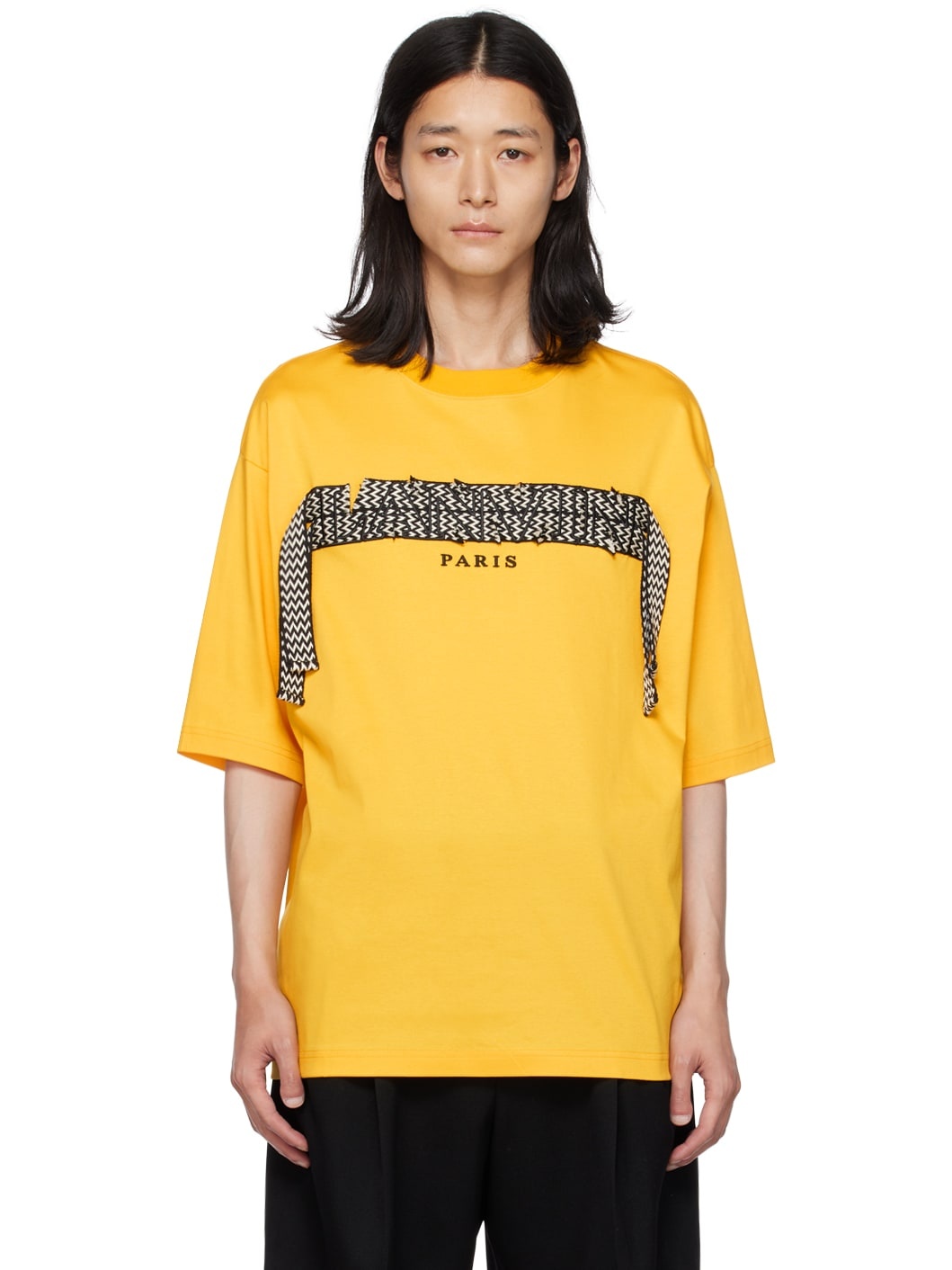 Yellow Curb Lace T-Shirt - 1