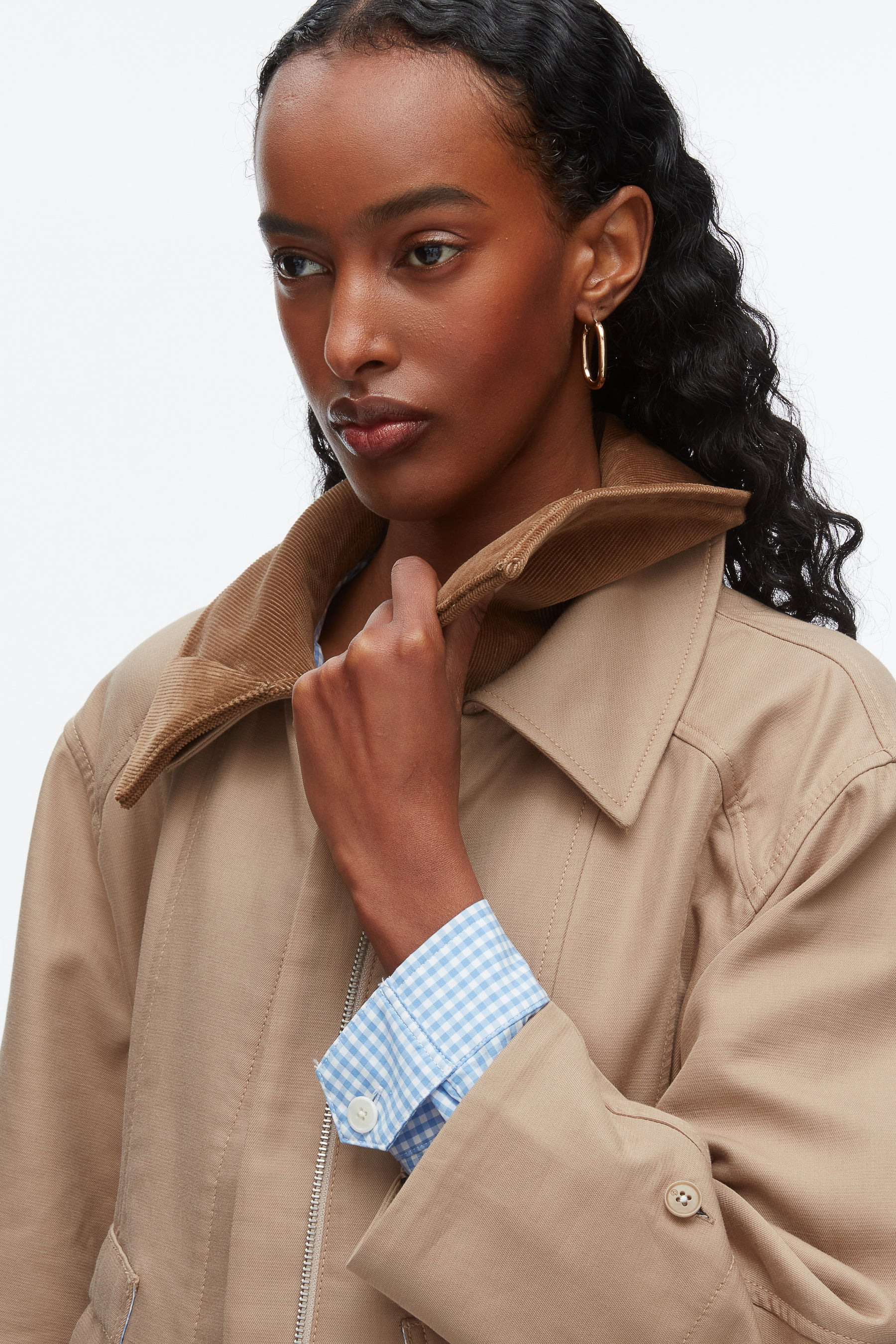 Cropped Flounce Barn Jacket - 7