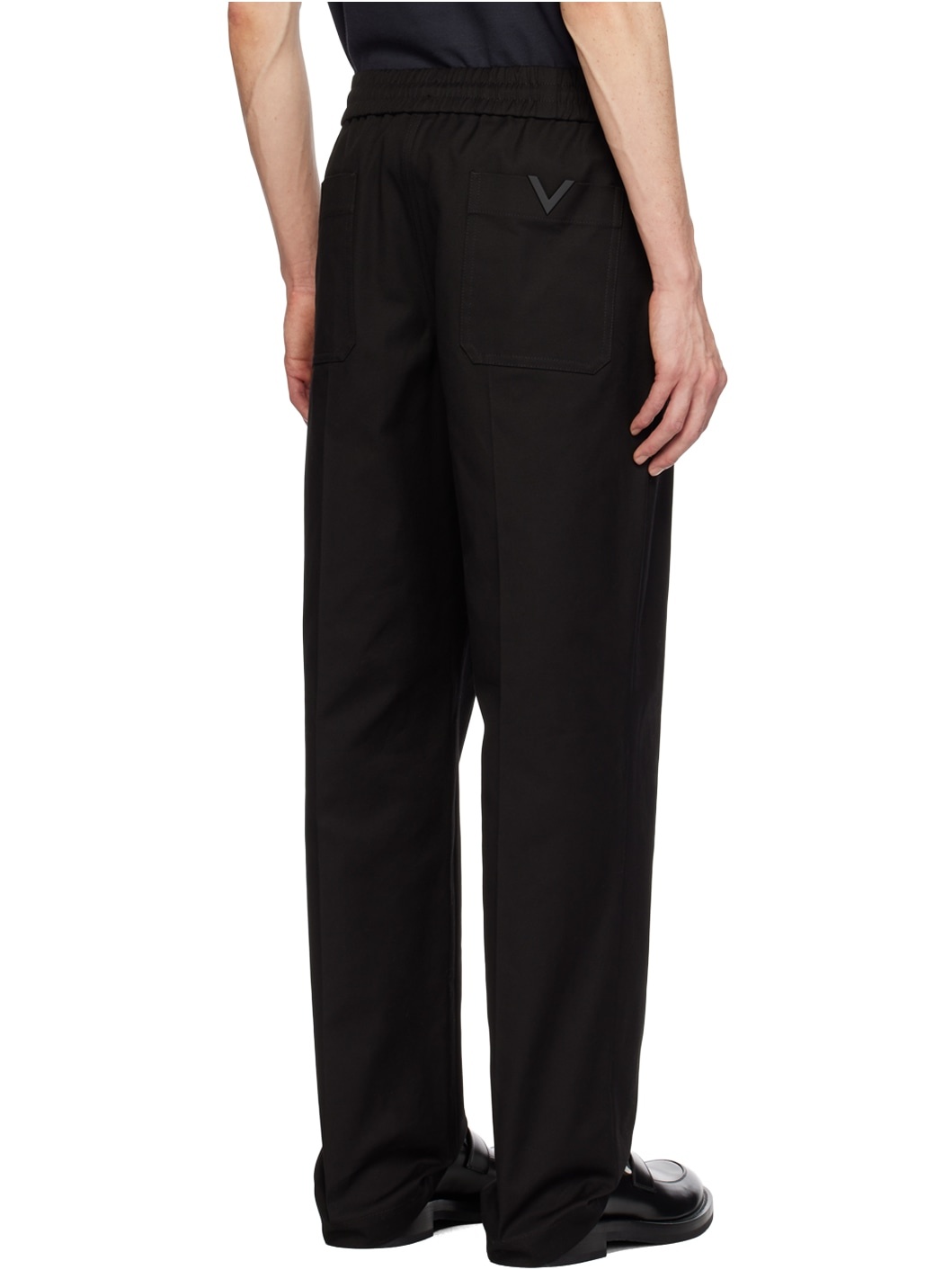 Black Pinched Seam Trousers - 3