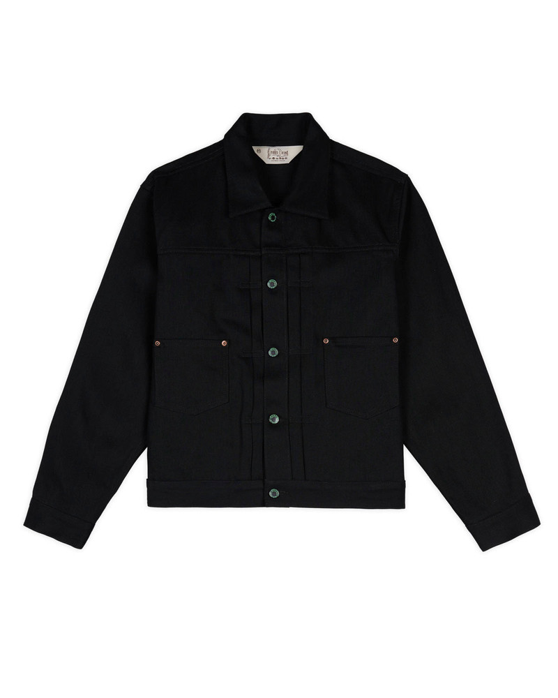 Trucker Jacket 13.2oz Selvedge Denim - Solid Black 1