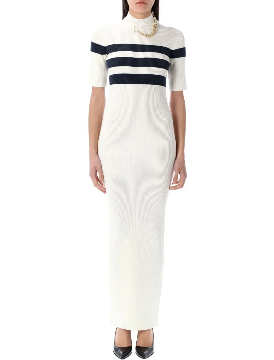 Jean Paul Gaultier Striped Long Knit Dress - 1