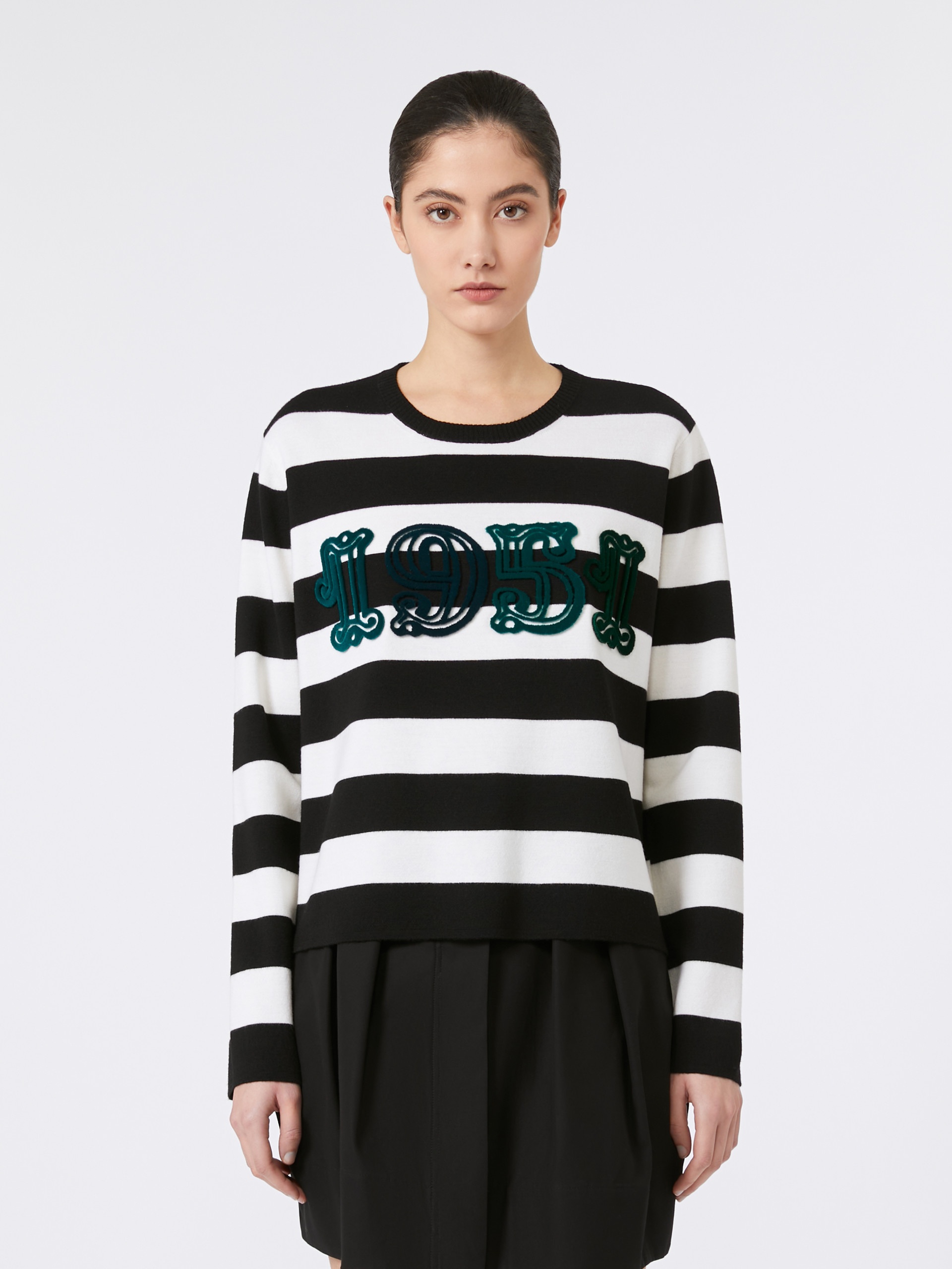 VITERBO Embroidered wool sweater - 3