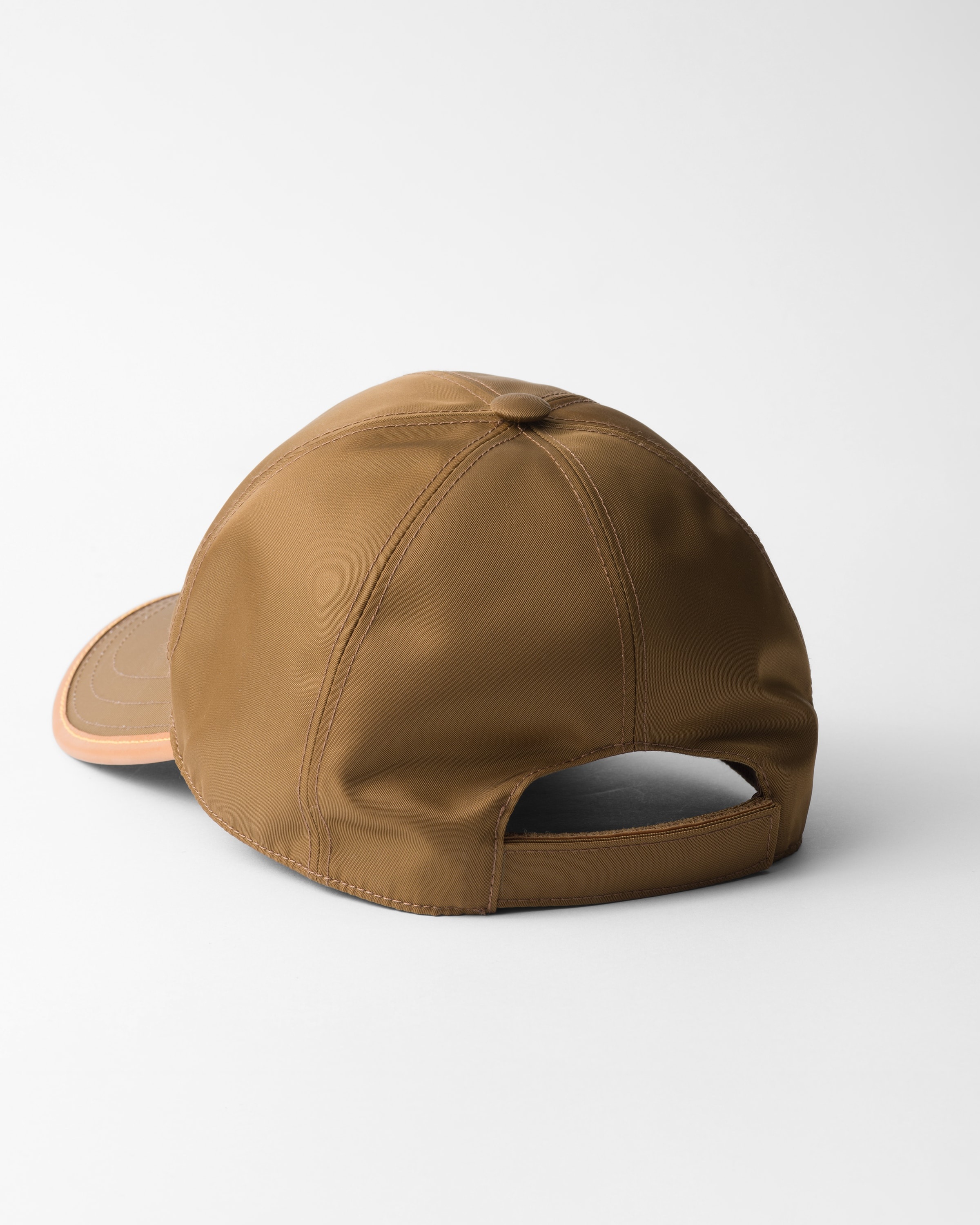 Re-Nylon and leather baseball cap - 3