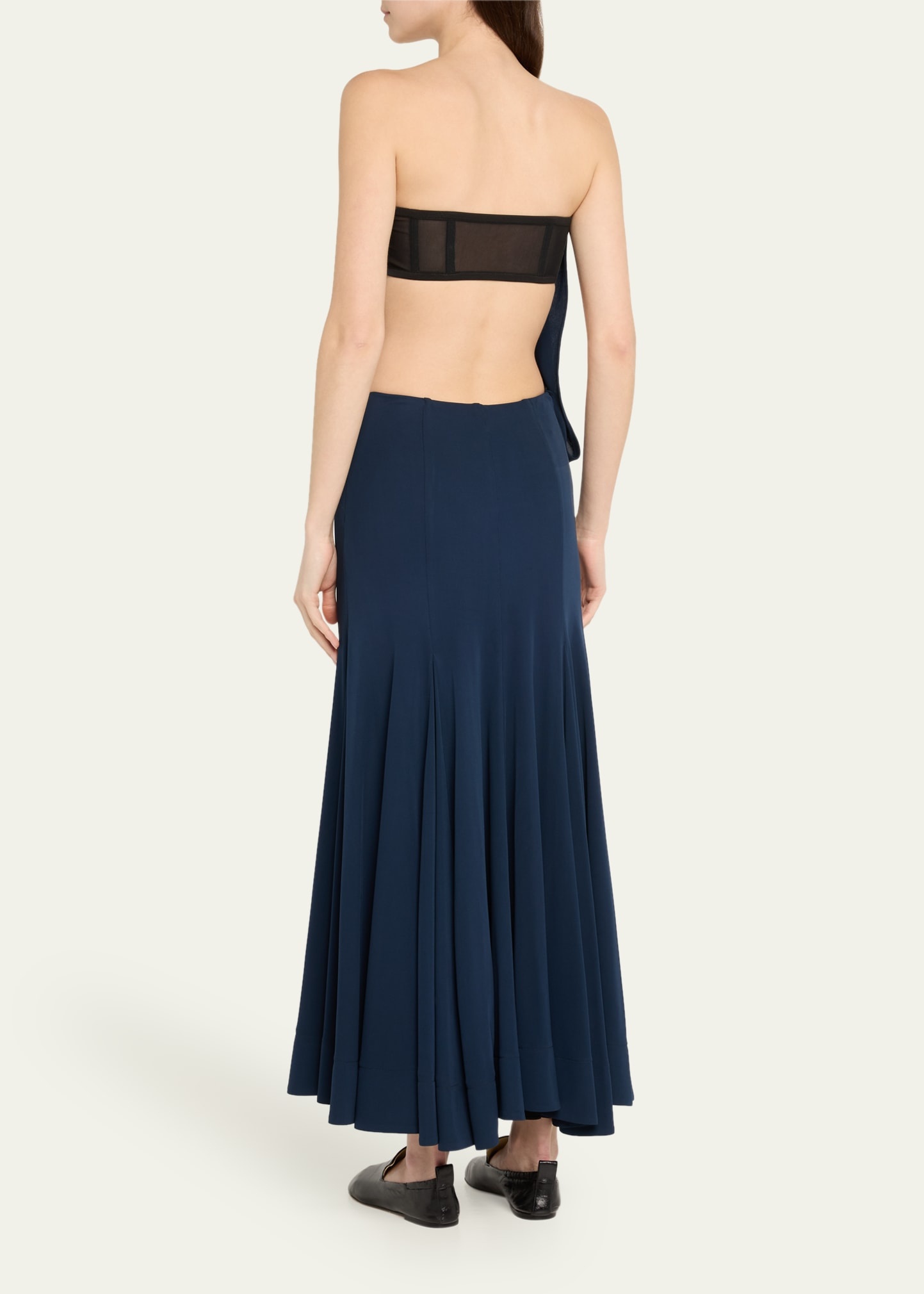 Yael Draped Strapless Matte Jersey Dress - 3