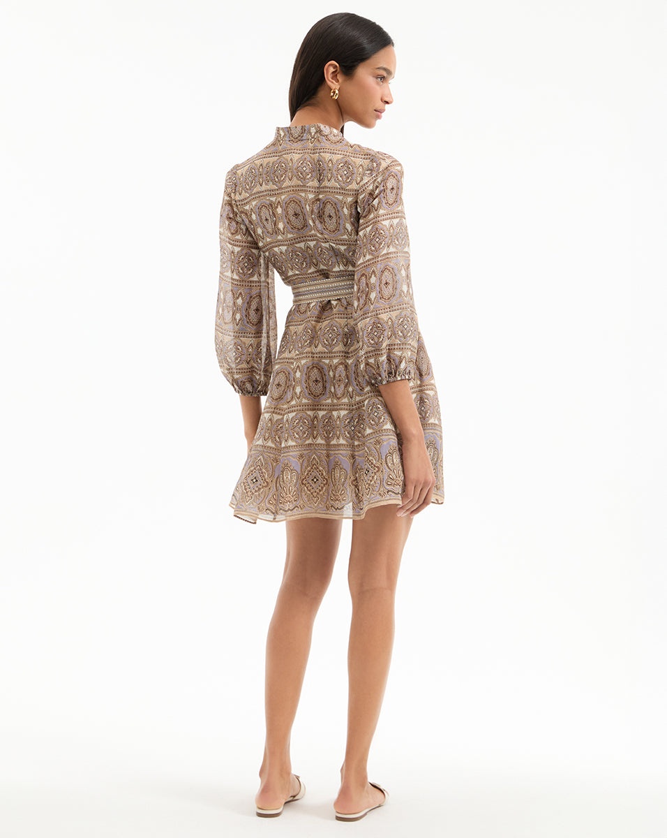 KUMAR SILK-LINEN MINIDRESS - 2