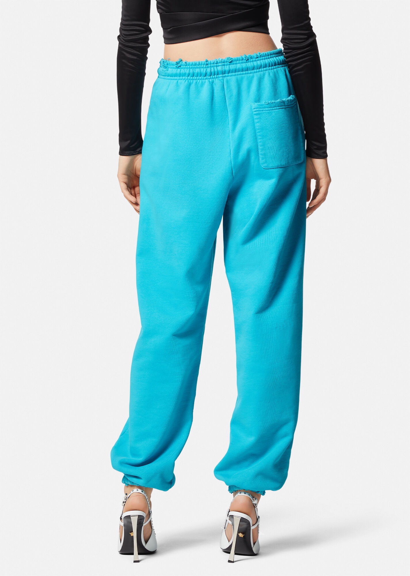Distressed Logo Sweatpants - 4
