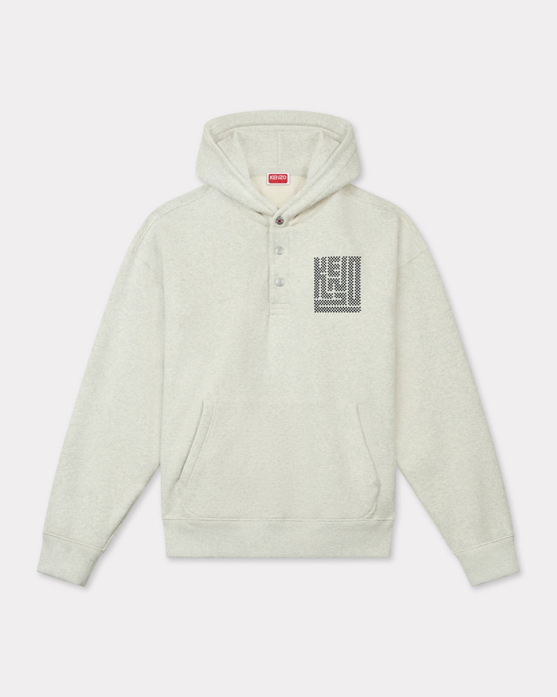 'KENZO Kamon' embroidered buttoned hoodie 1
