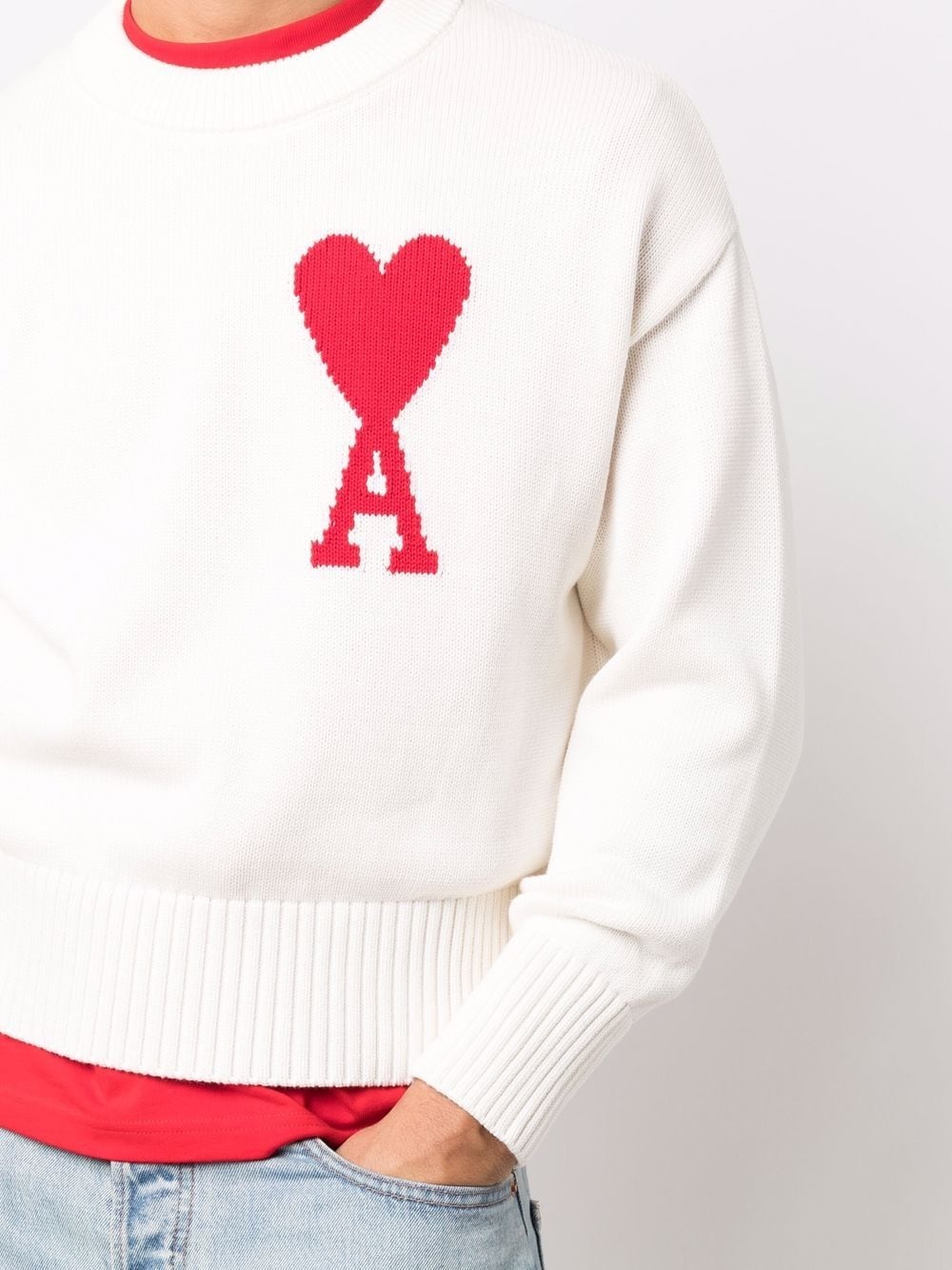 oversize Ami De Coeur jumper - 6