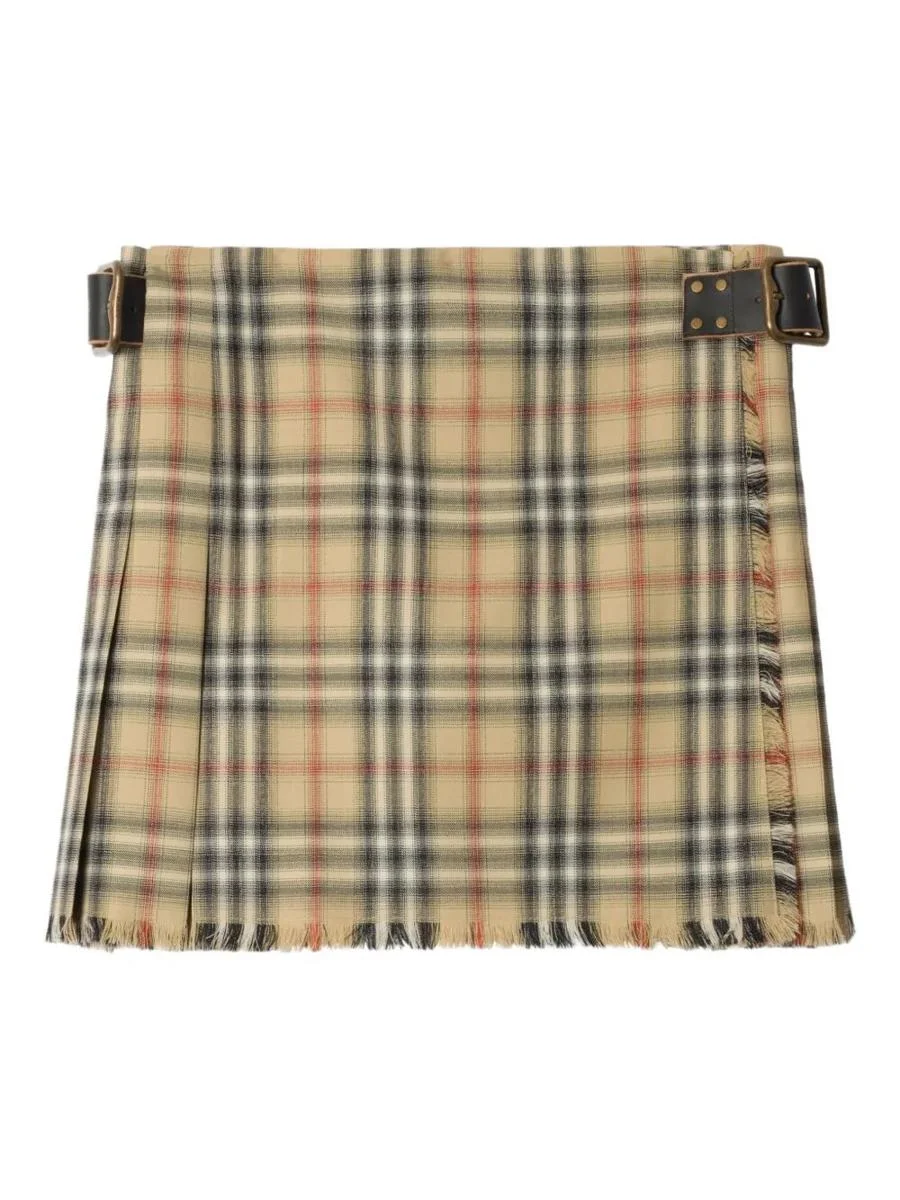 Burberry Check Wool Mini Kilt Clothing - 1
