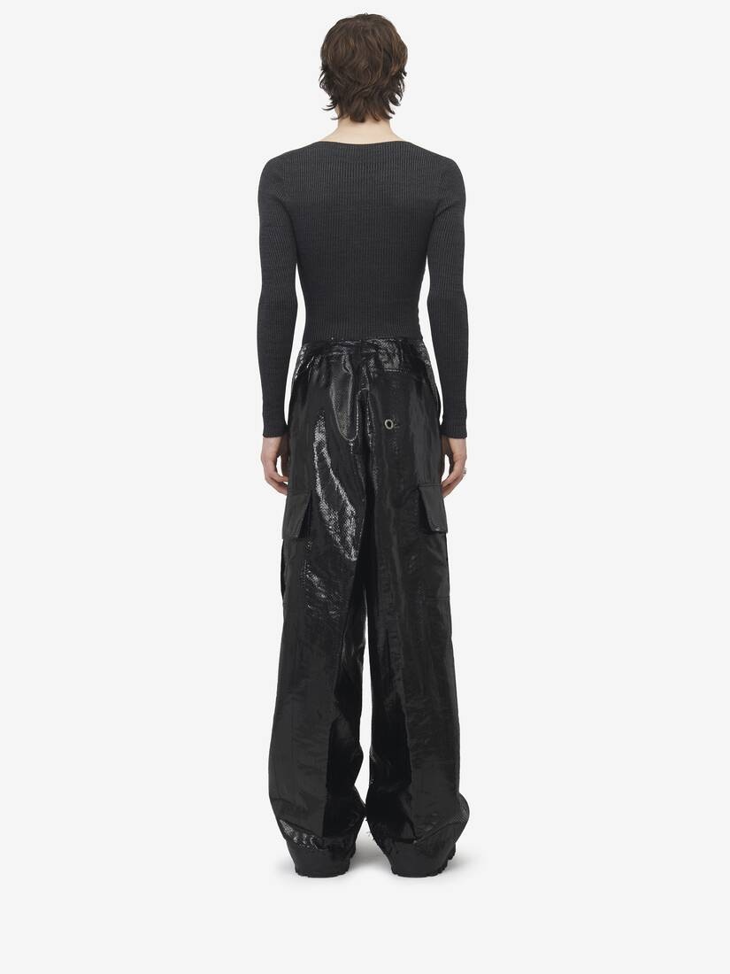 Low Rise Cargo Trousers - 4