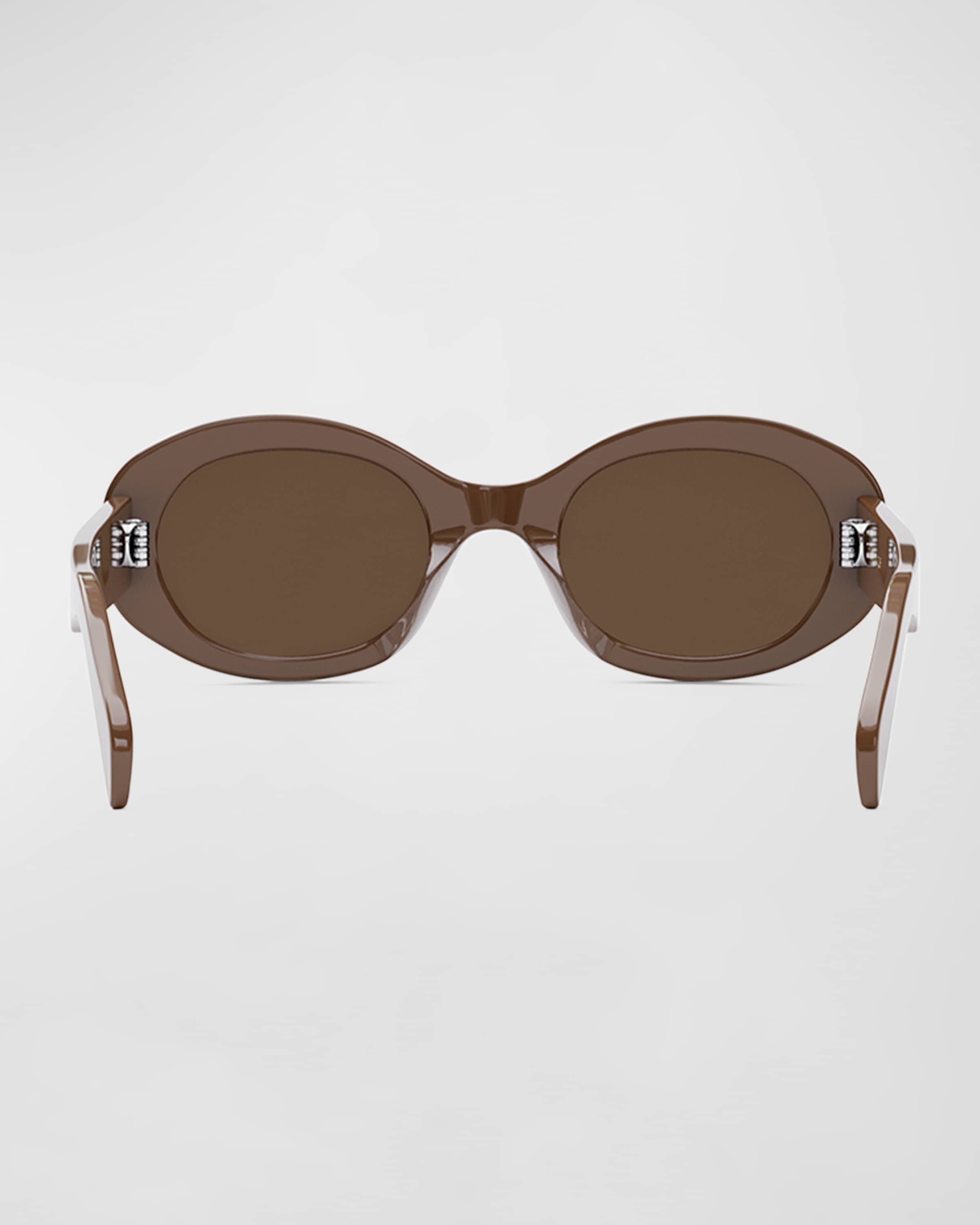 Triomphe Acetate Oval Sunglasses - 5