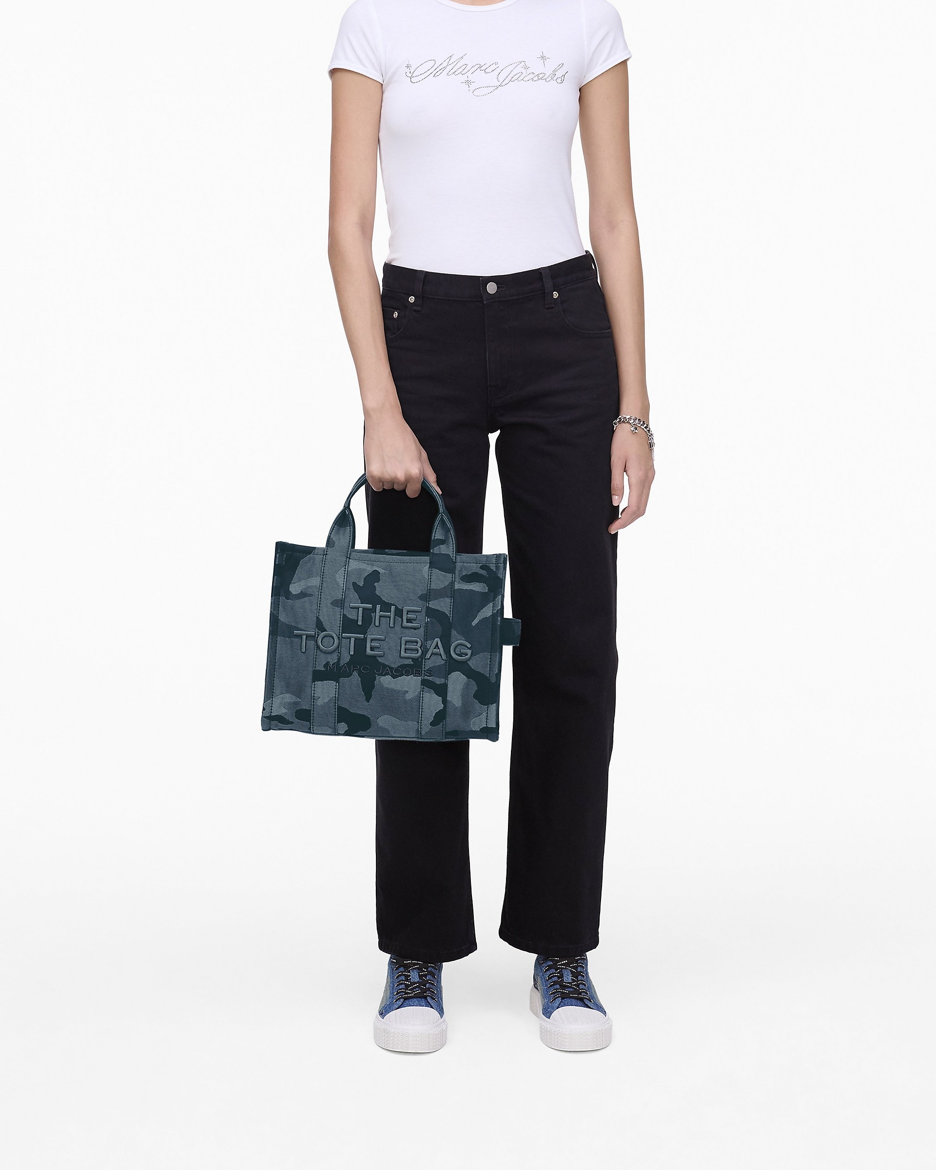 THE CAMO JACQUARD MEDIUM TOTE BAG - 9