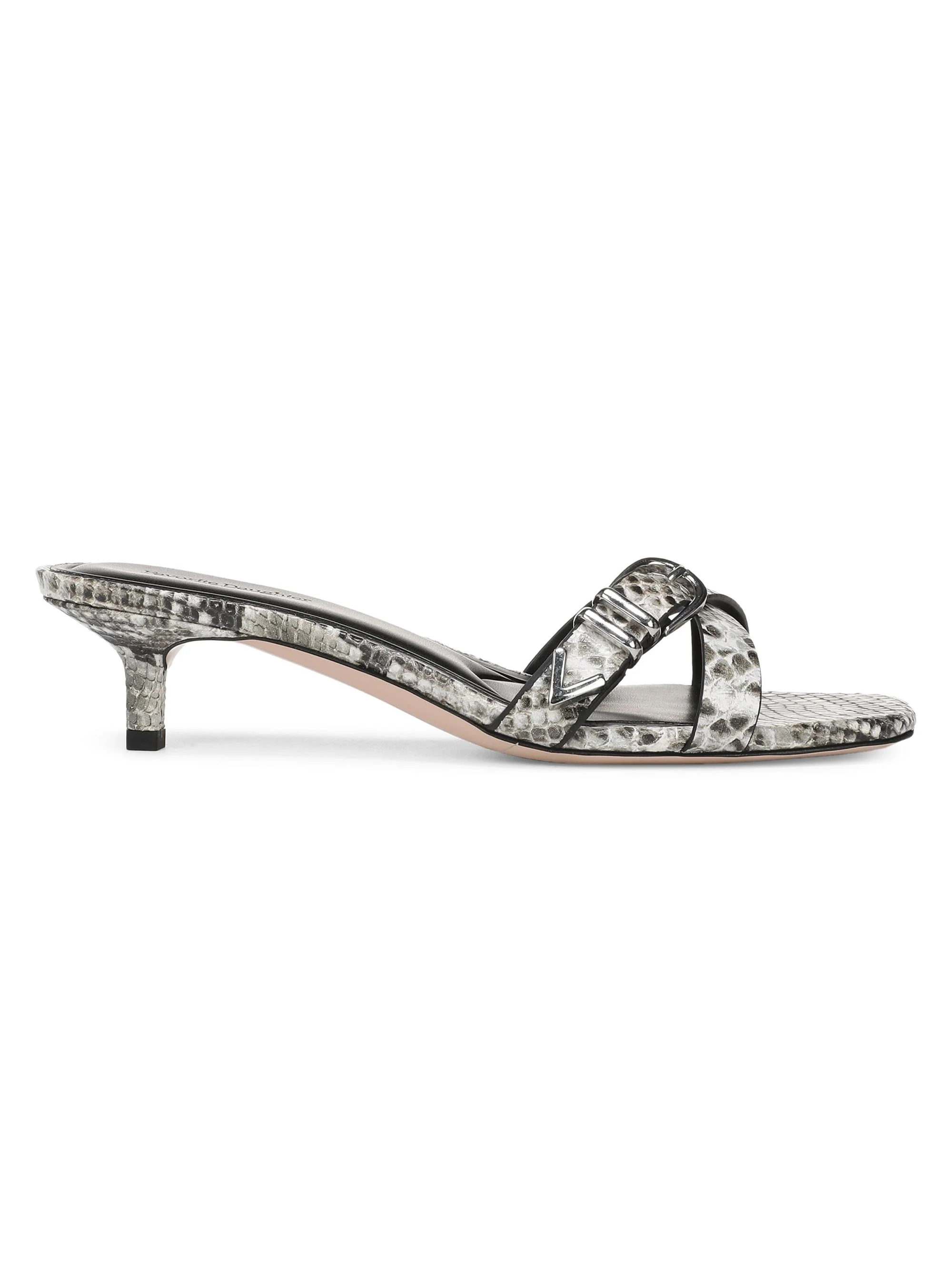 Women's Shiloh 40MM Snakeskin-Embossed Leather Sandals - Roccia - 1