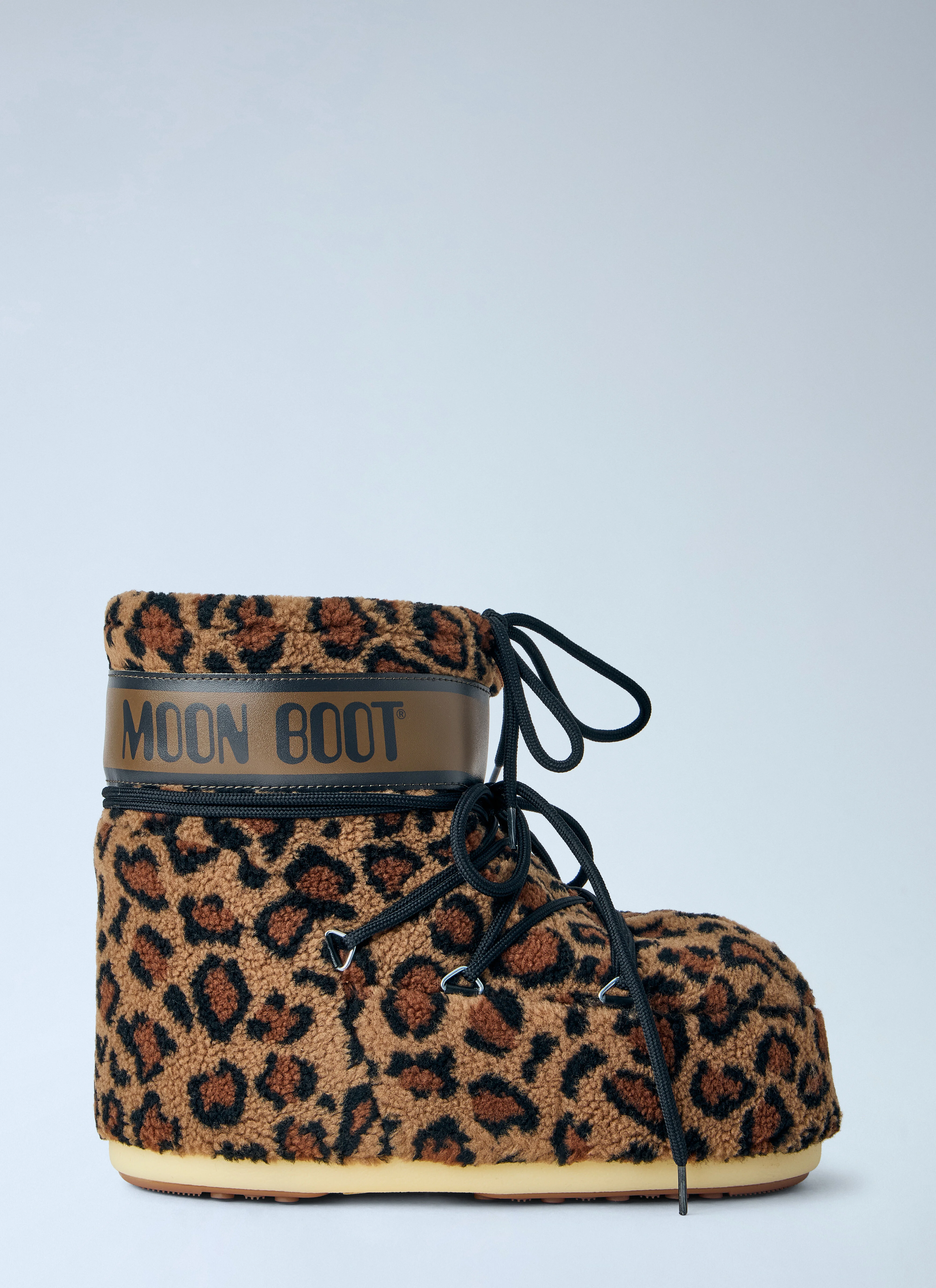 Icon Low Fleece Leopard Boots - 1