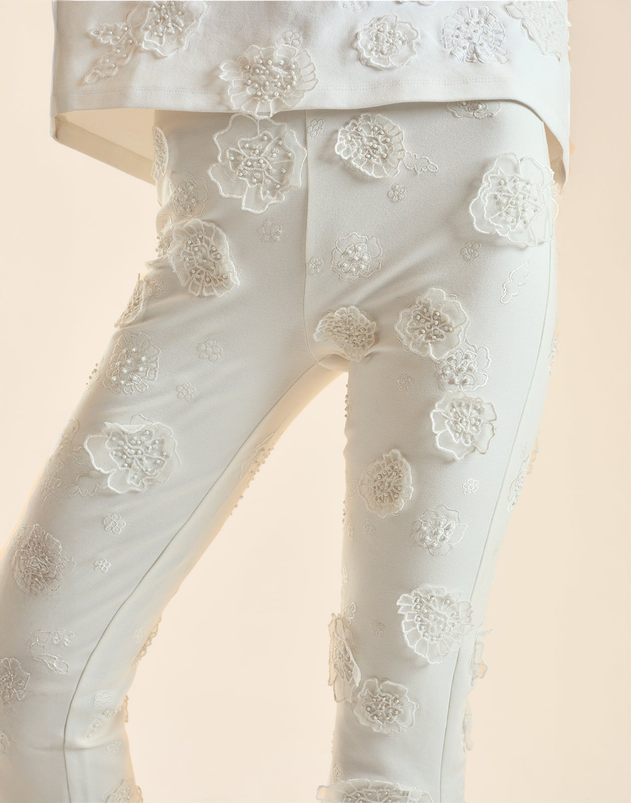 Pop Floral Applique Pant - 8