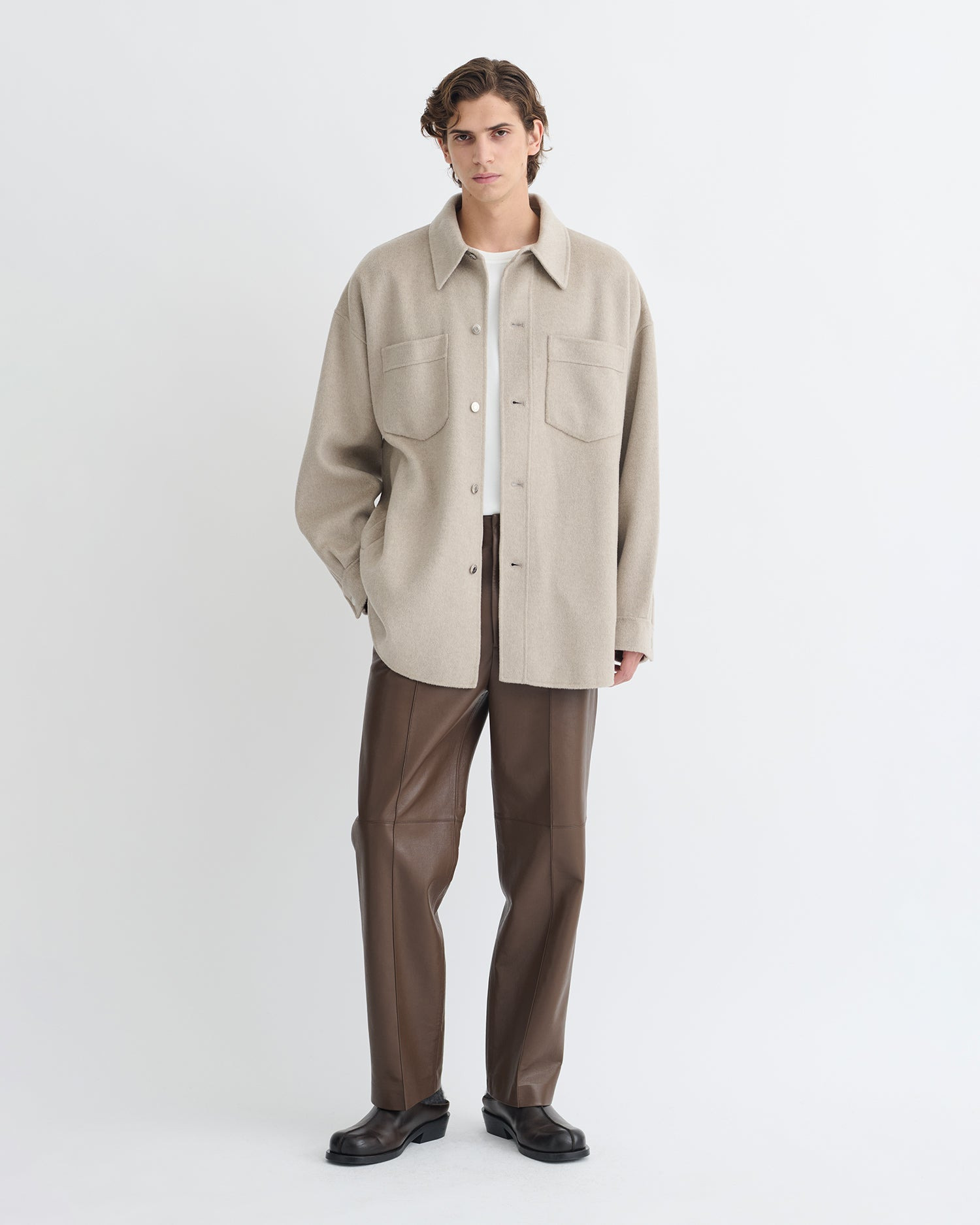 Double Wool Overshirt - 7