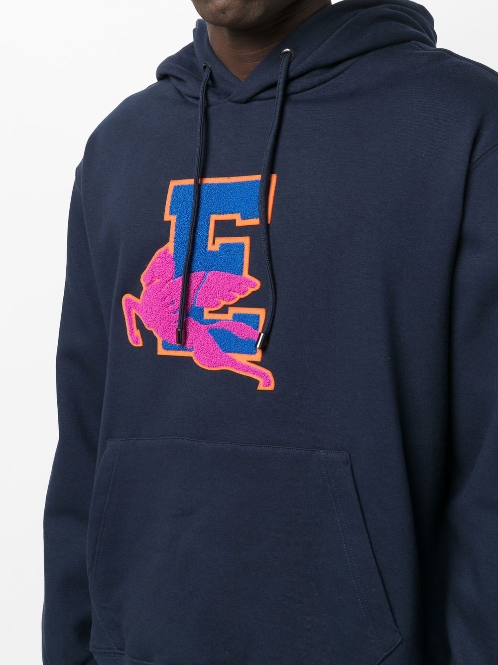 logo print hoodie - 7