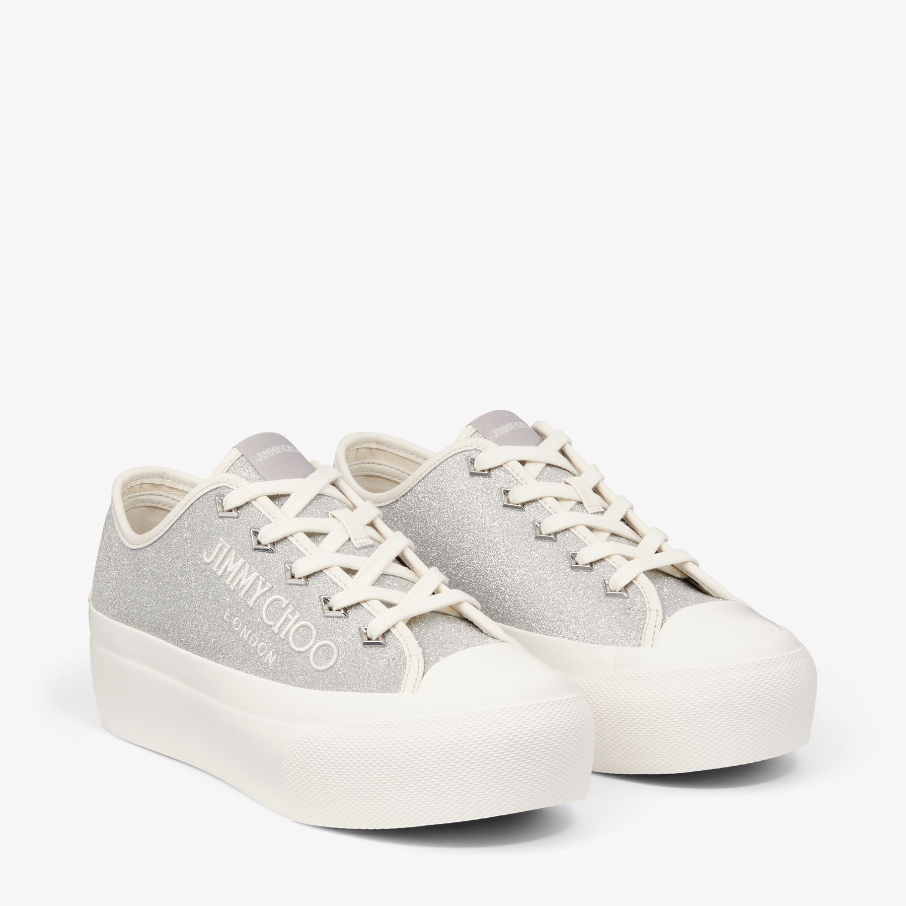 Palma Maxi/F
Silver/Latte Glitter Platform Trainers - 2