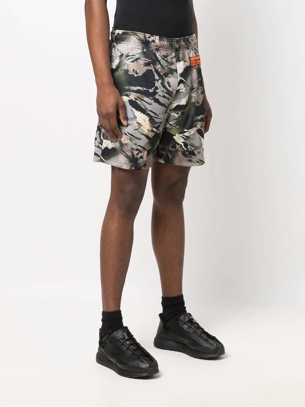 dry fit camouflage pattern shorts - 3