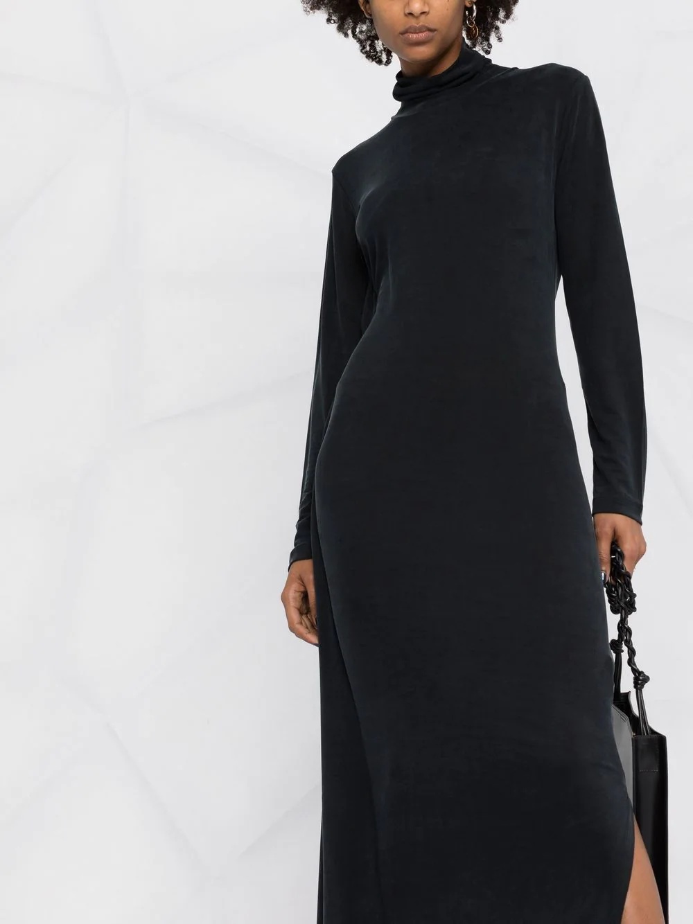 roll-neck maxi dress - 5