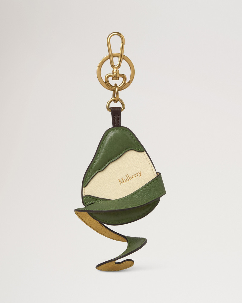 Peeling Fruit Keyring - Pear Eggshell Mixed Material 1