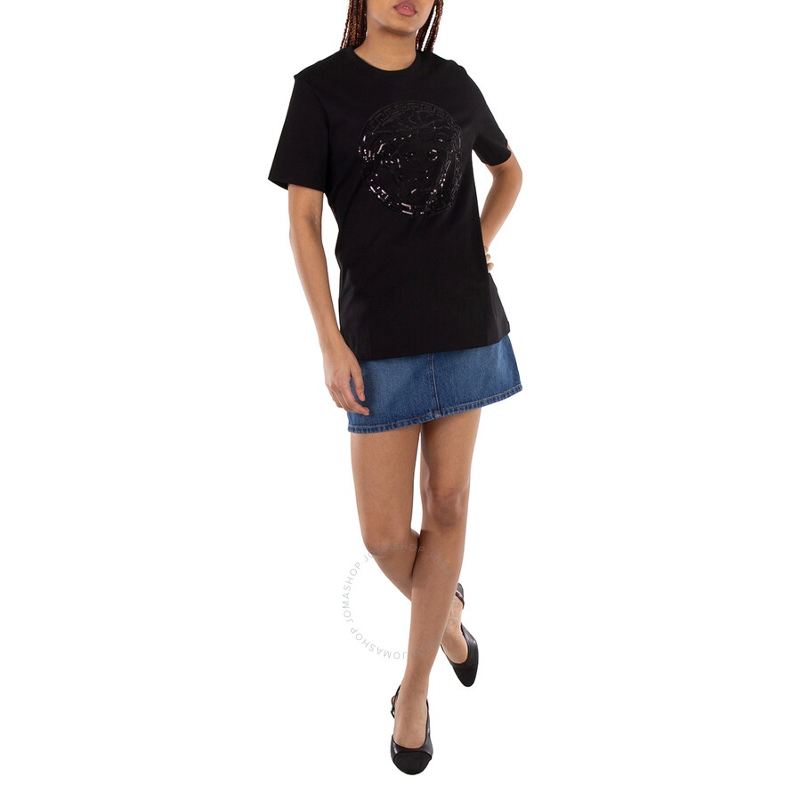 Versace Medusa Motif Cotton T-Shirt - 4