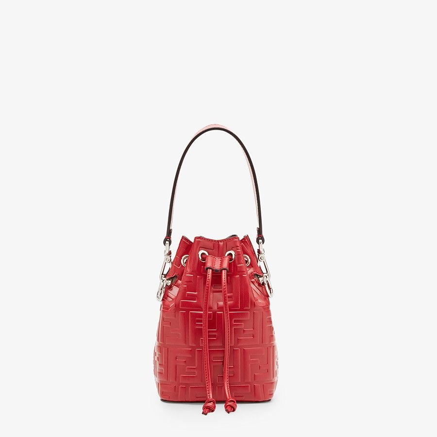 Red leather mini bag - 6