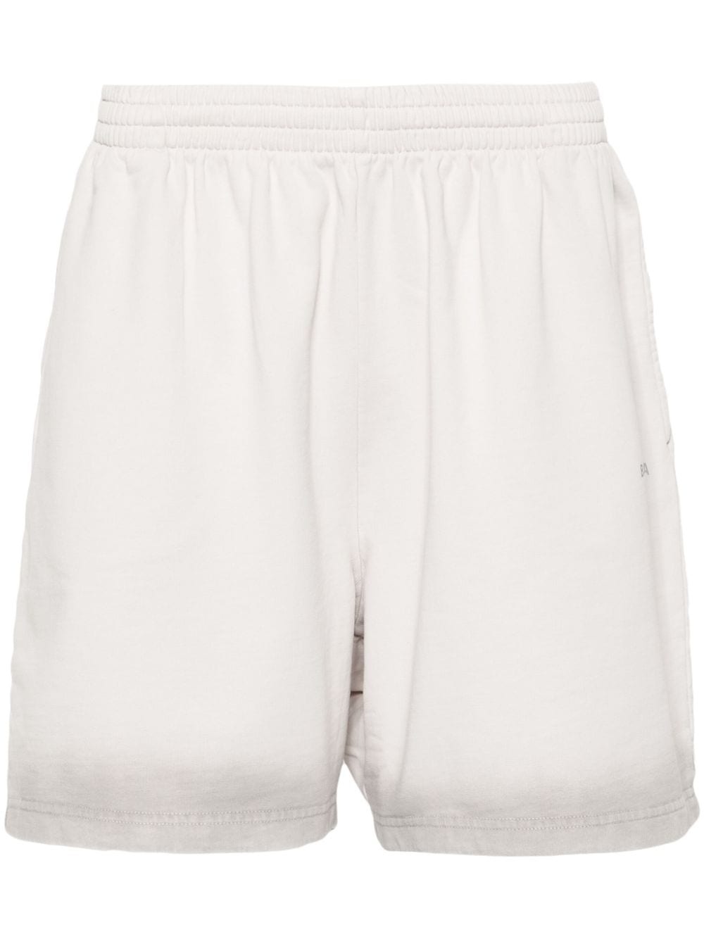 reflective-logo cotton track shorts - 1