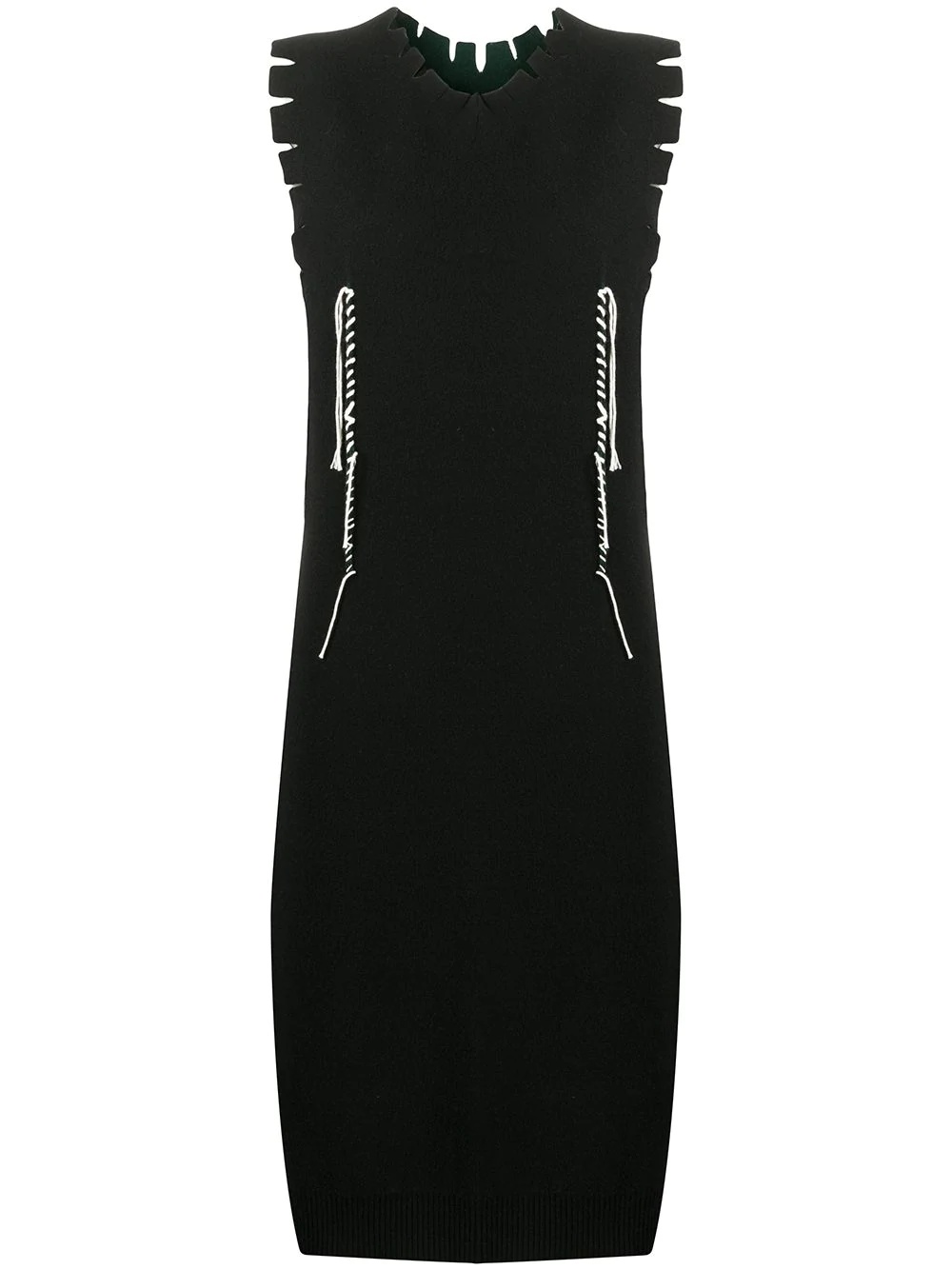 twisted thread detail dress - 1