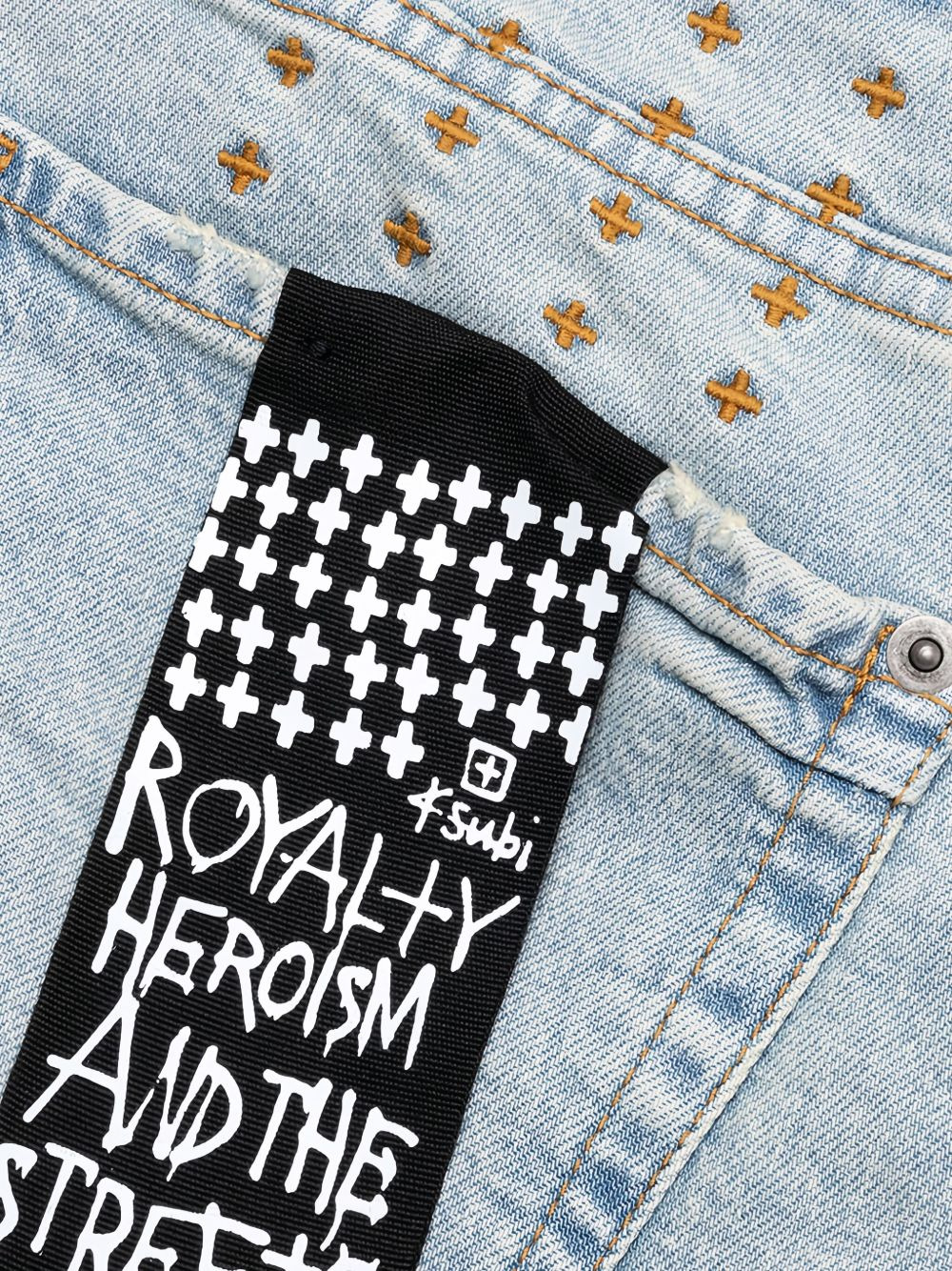 logo-print jeans - 5