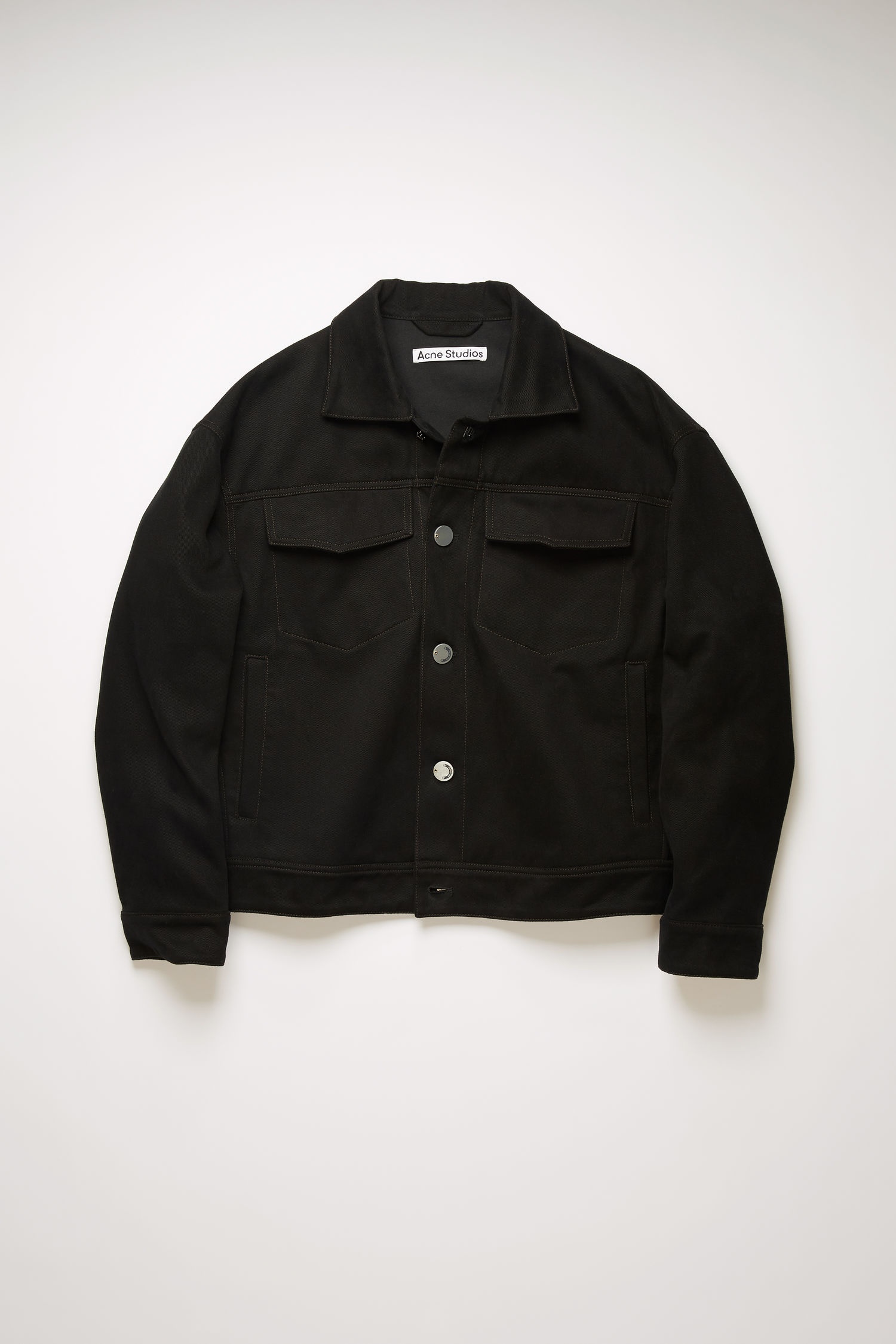 Cotton twill jacket black - 1