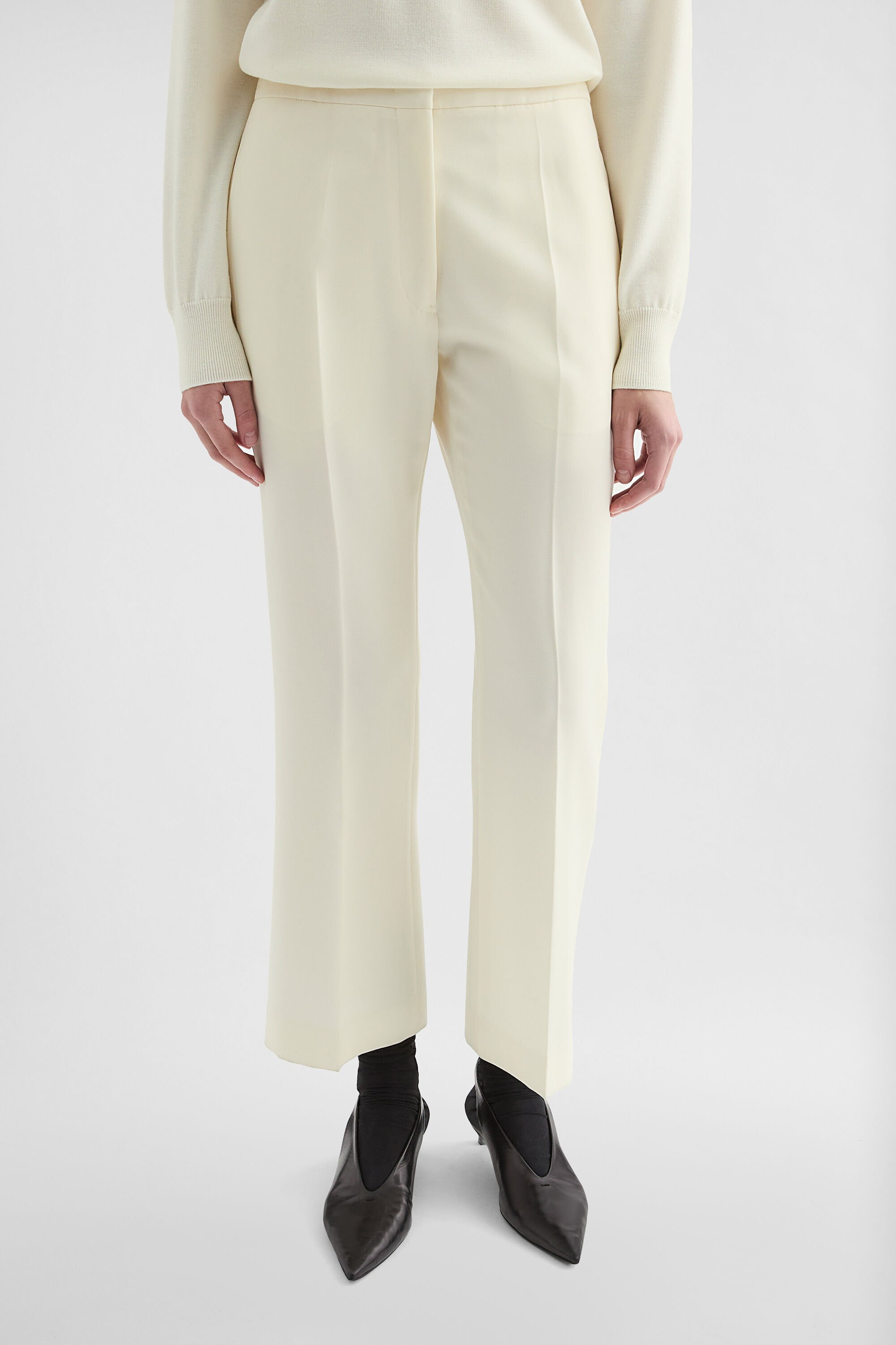 Wool Tailored Trousers - 4